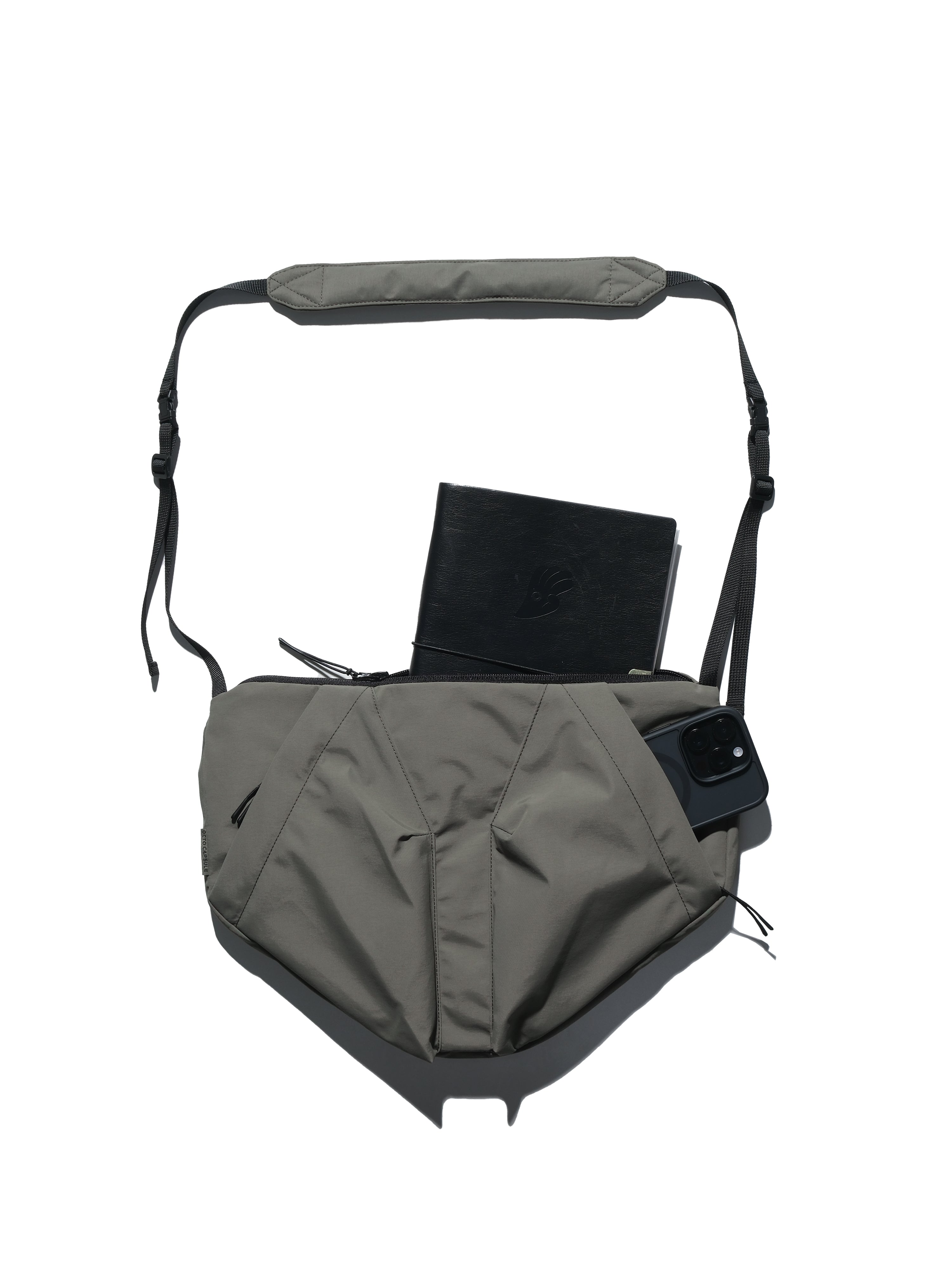 A24-CS-01-B  Futuristic Crossbody Bag (Seal Green)