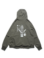 S1 A24-H-01 PixelPulse Visor Hoodies (Green)