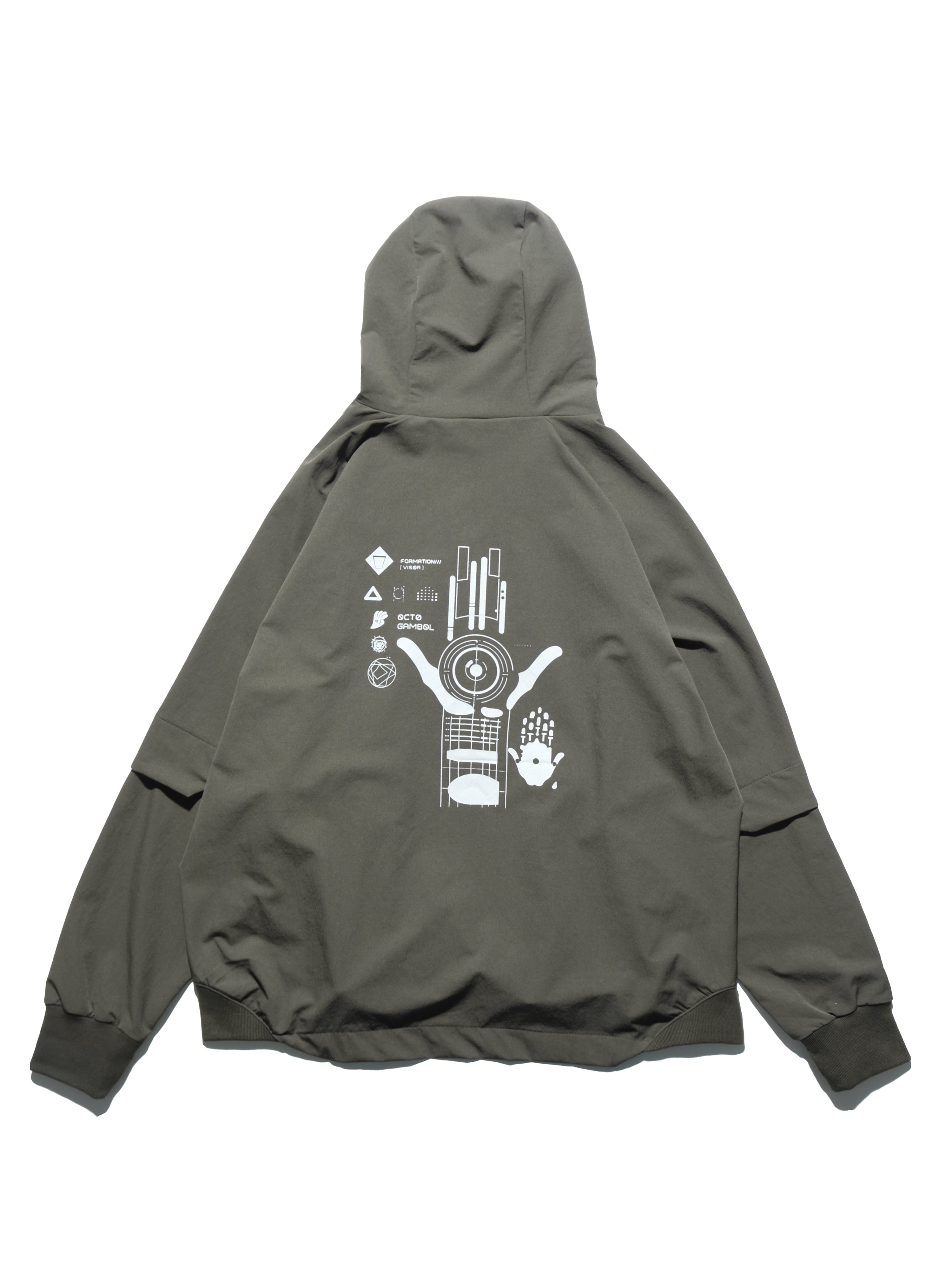 S1 A24-H-01 PixelPulse Visor Hoodies (Green)