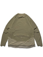 PRE-A24-PS-T1   Hierarchical Tornado Long Sleeves T-shirt (Beige Green)