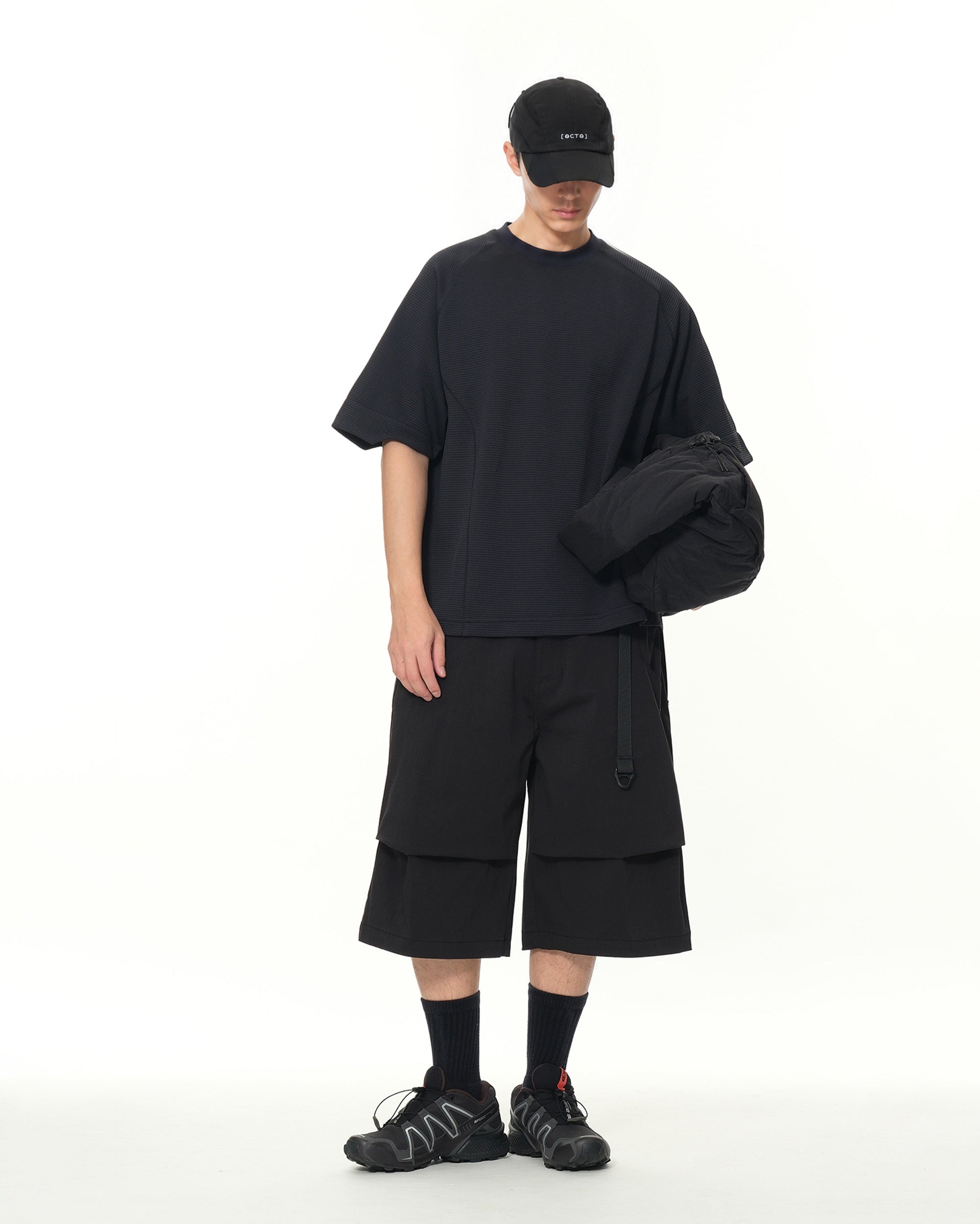 S26-PR-S2 / Layer Cutting Shorts (Black)
