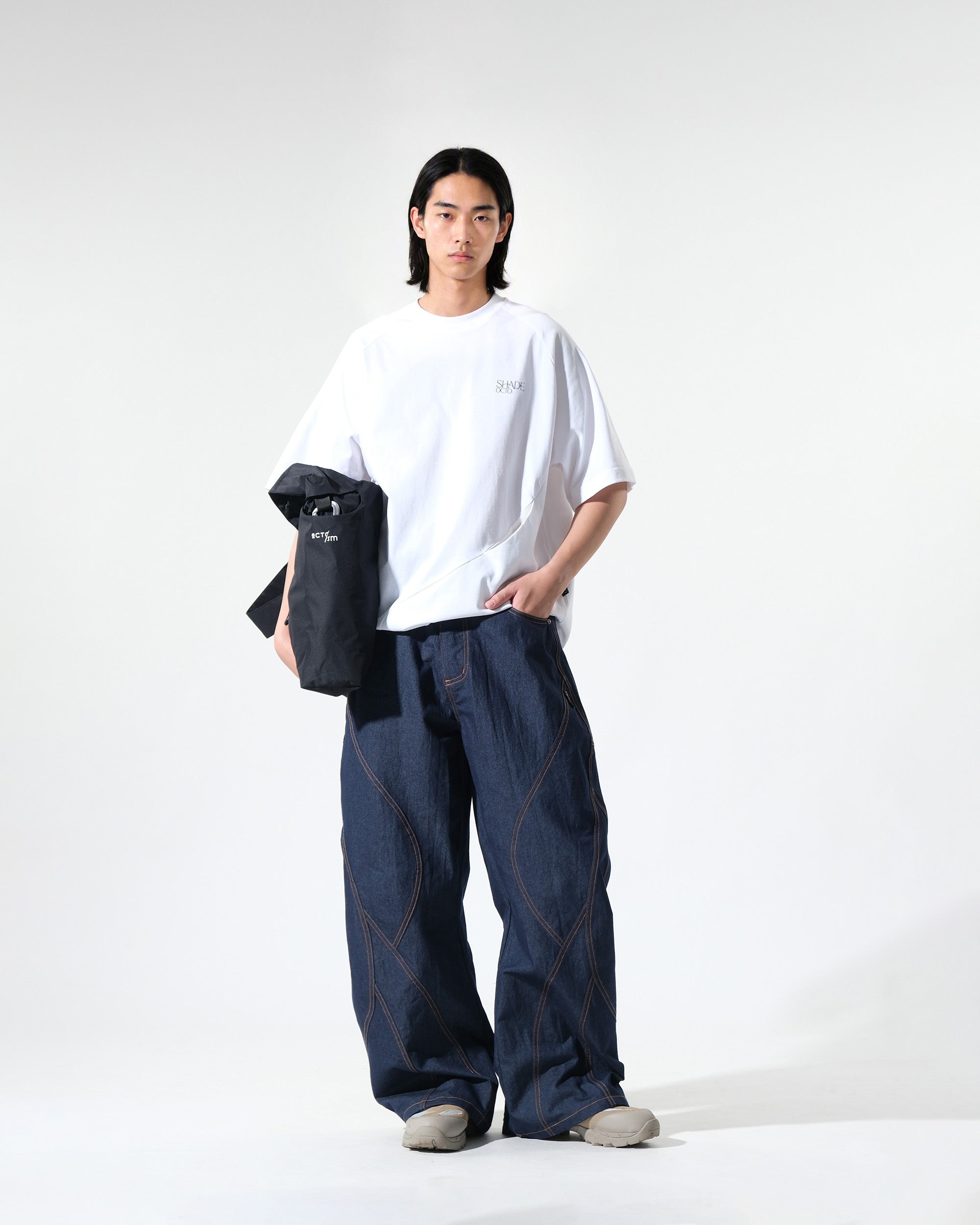 S26-SD3-T / Slash Shade Graphic Tee (White)
