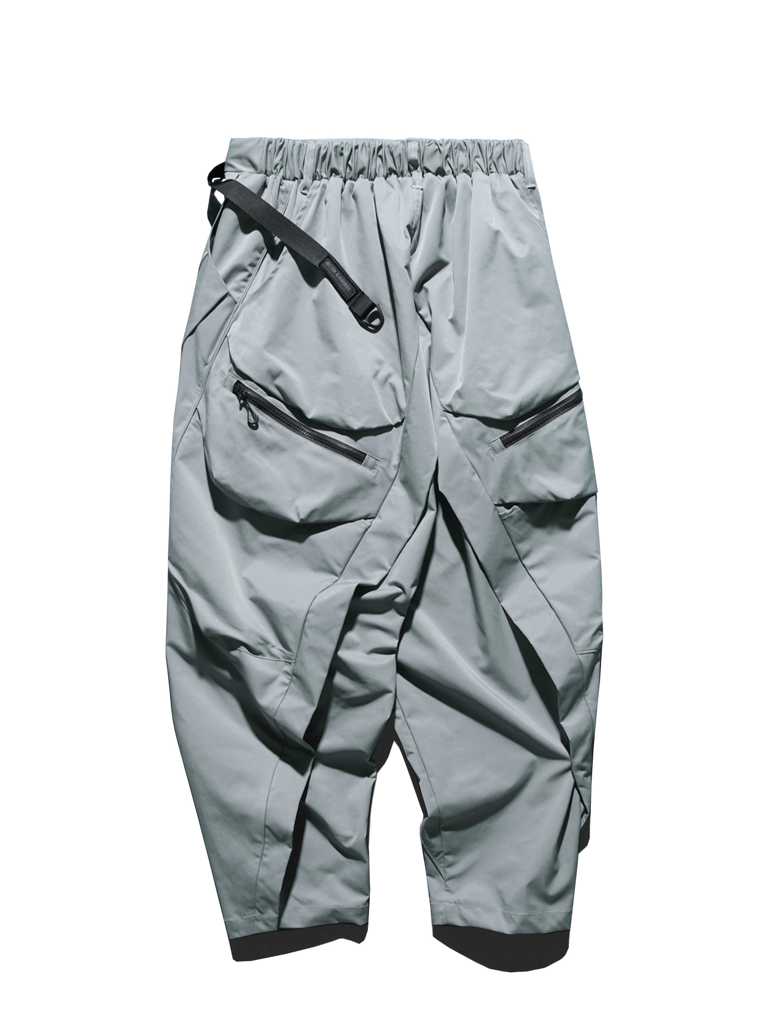 AW23 / 07 —  P23-132  Reverse V-Shape Visor Camber cone Pants  (Sage Green)