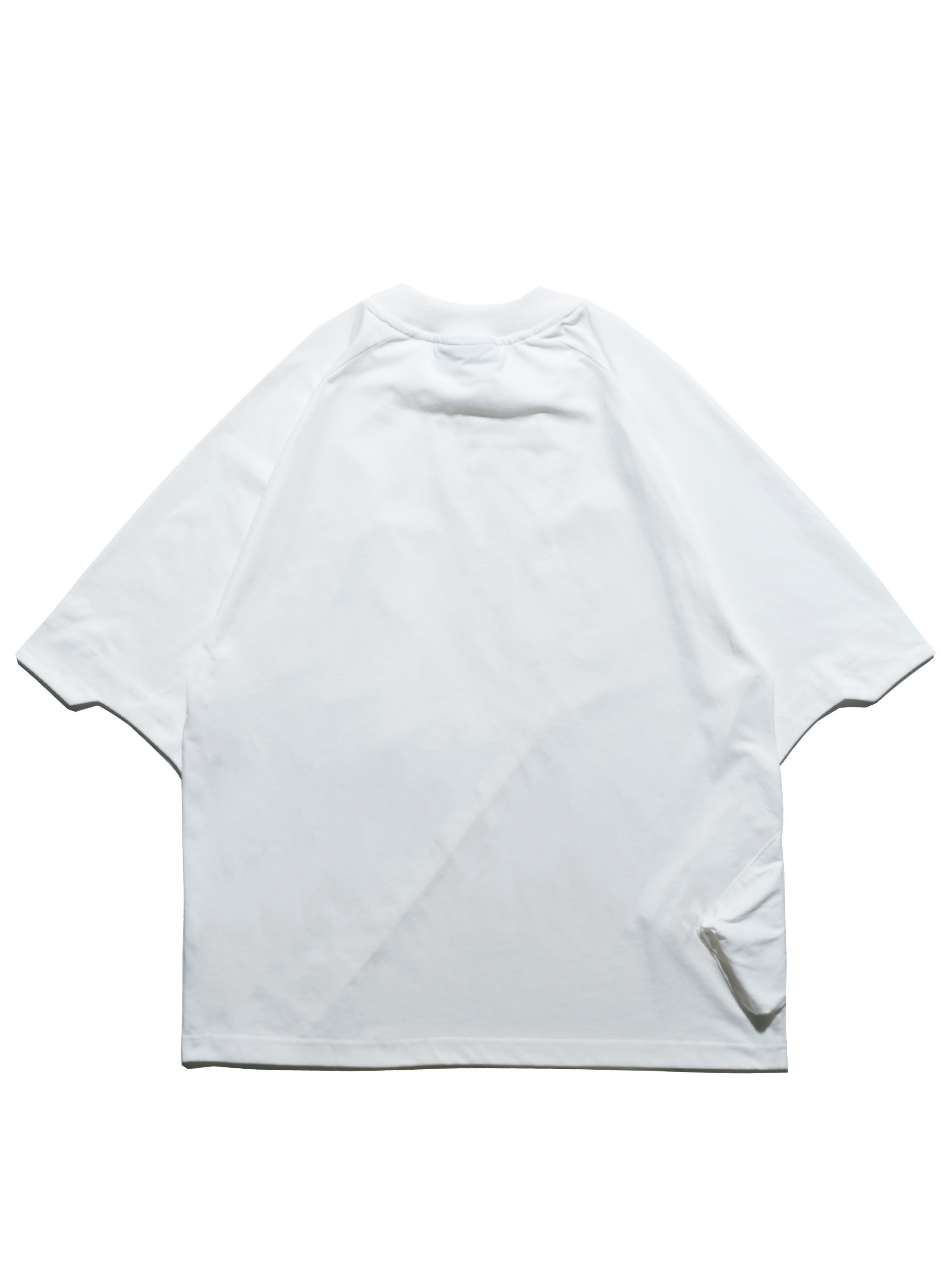 S24  / 12 —  T-04  Trapezoid Sukkiri T-shirt  (White)