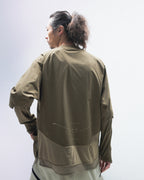 PRE-A24-PS-T1   Hierarchical Tornado Long Sleeves T-shirt (Beige Green)