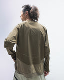 PRE-A24-PS-T1   Hierarchical Tornado Long Sleeves T-shirt (Beige Green)