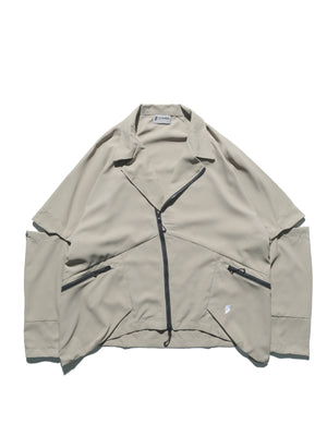 PRE - SEASON  —S24 PS-01J Detachable Sleeves Blazer  (Pewter Khaki)