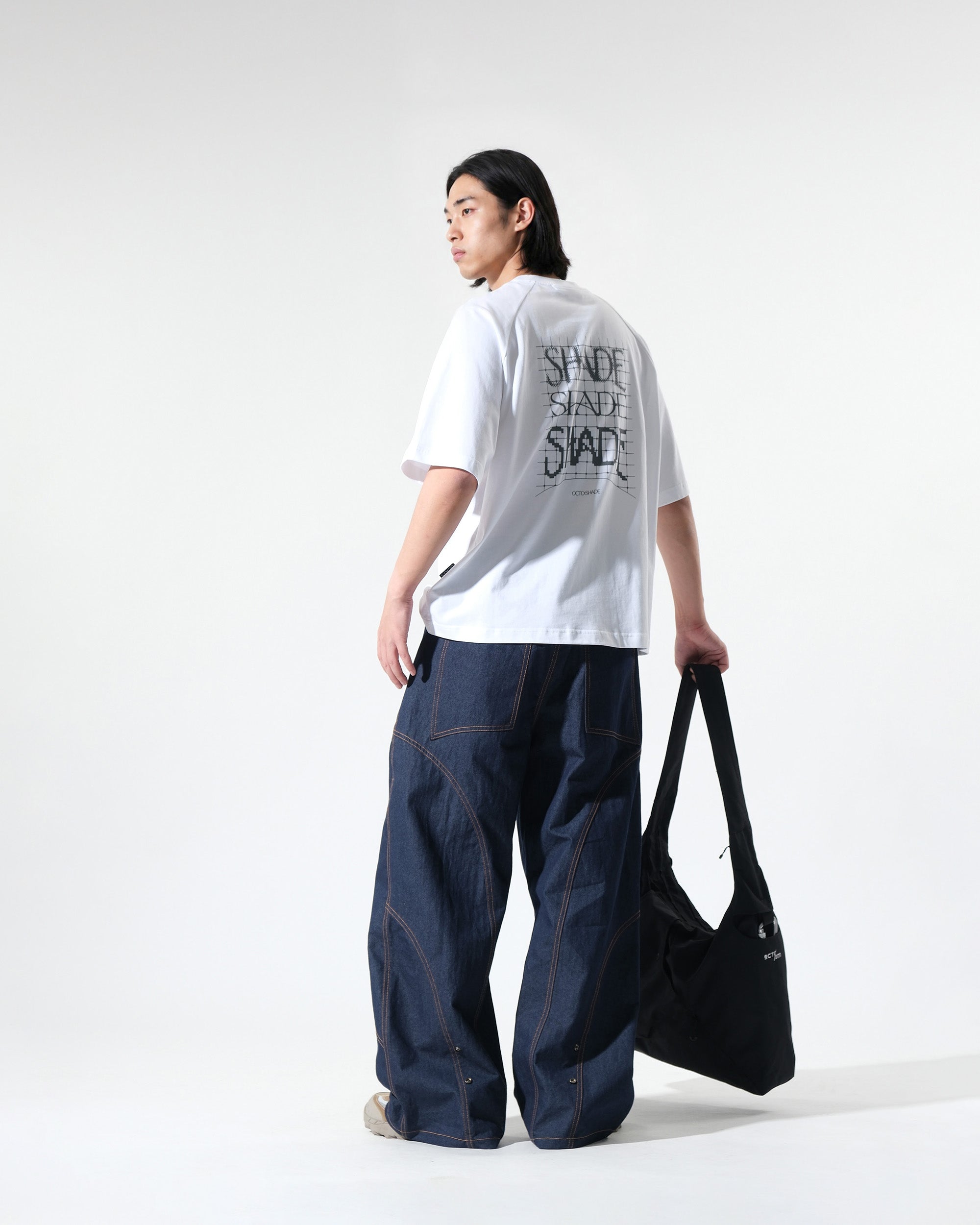 S26-SD3-T / Slash Shade Graphic Tee (White)