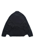 AW23 / 01 — T23-073  Trapezoidal Stereo Visor Shirt (Black)