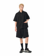 S26-C1-T2 / Discrete Signal Zip Polo (Black)