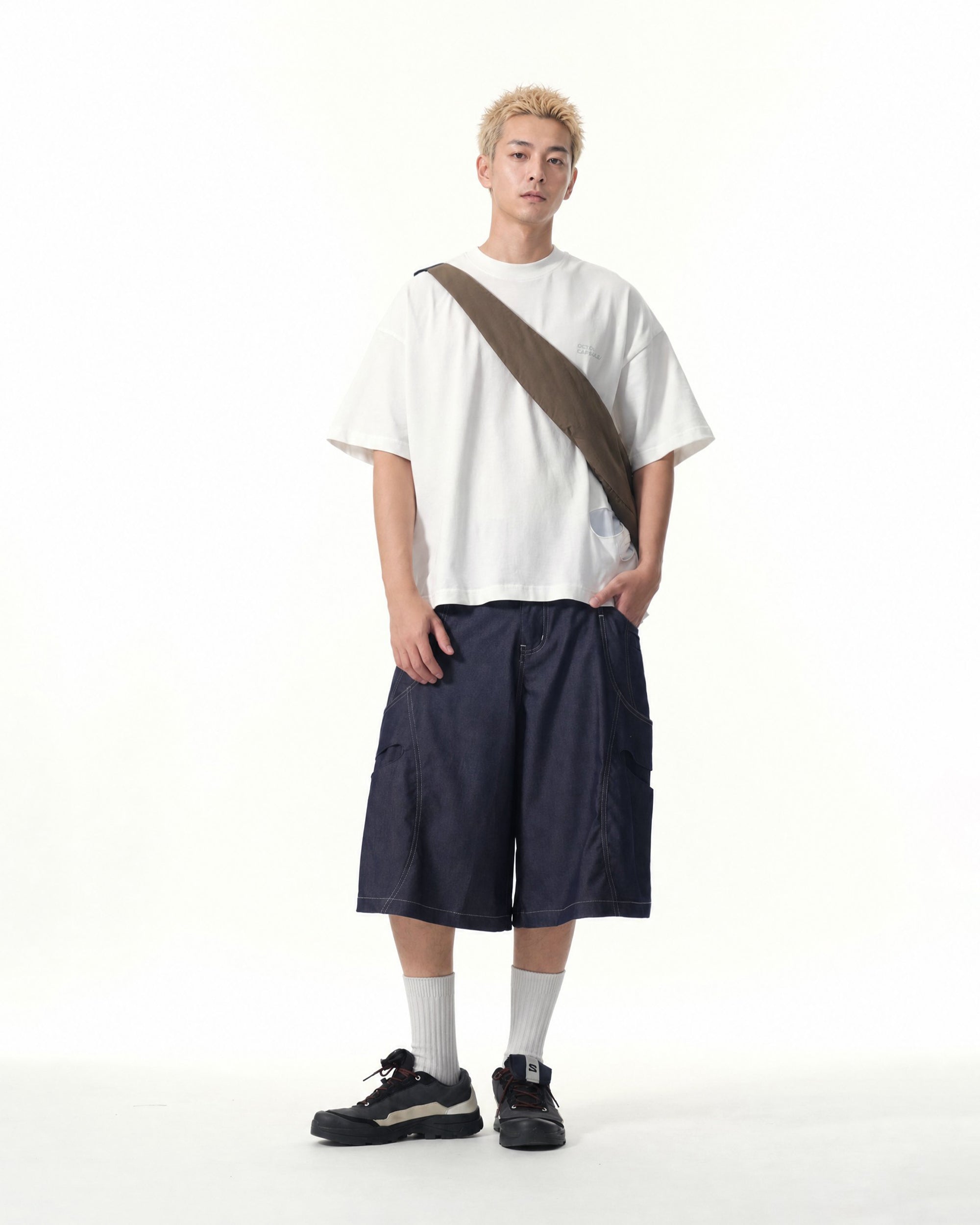 S26-C2-S / Offset Void Shorts (Navy)