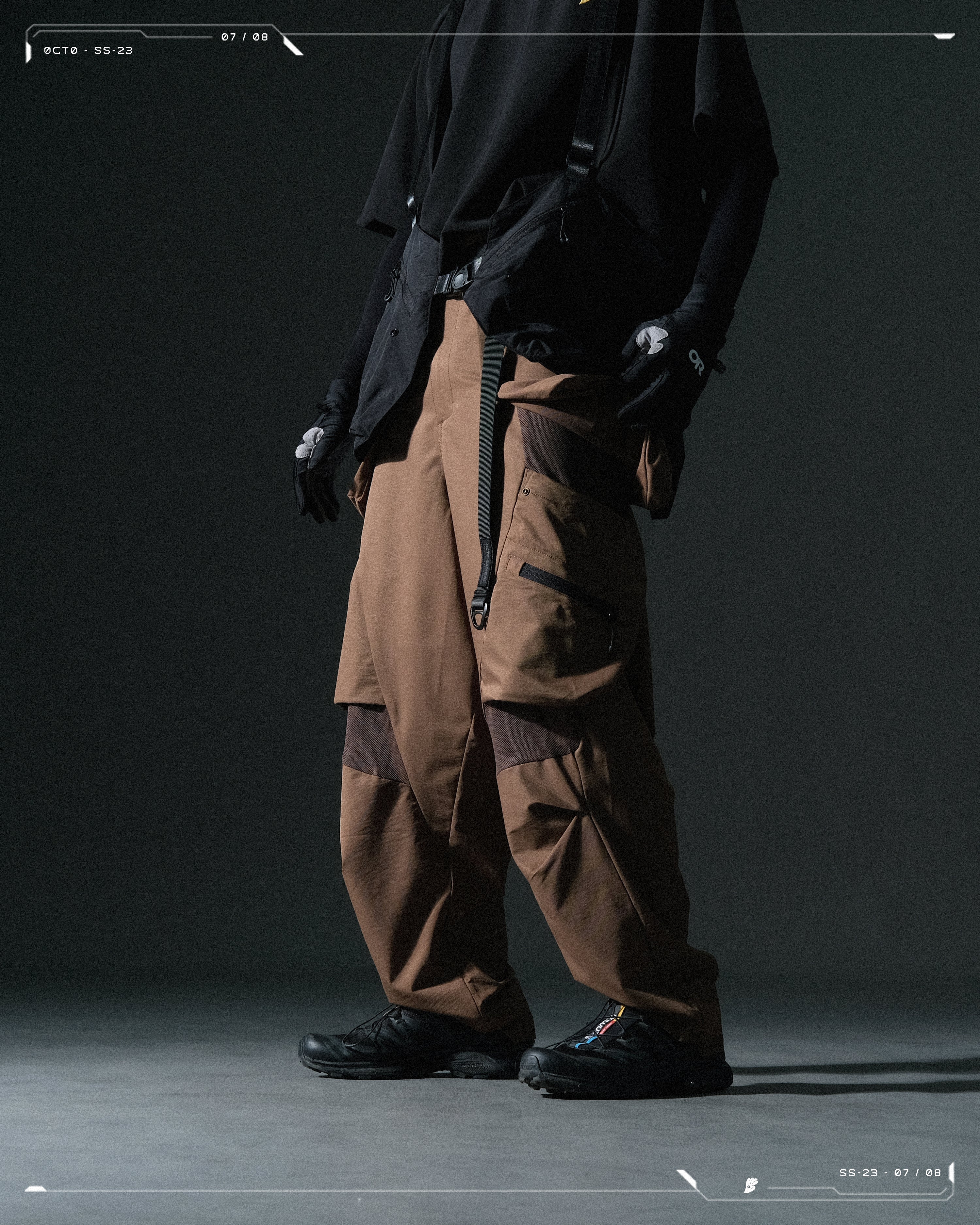 SS23 / 08 —  P23-128 Extreme Breathable Pants  (Brown)