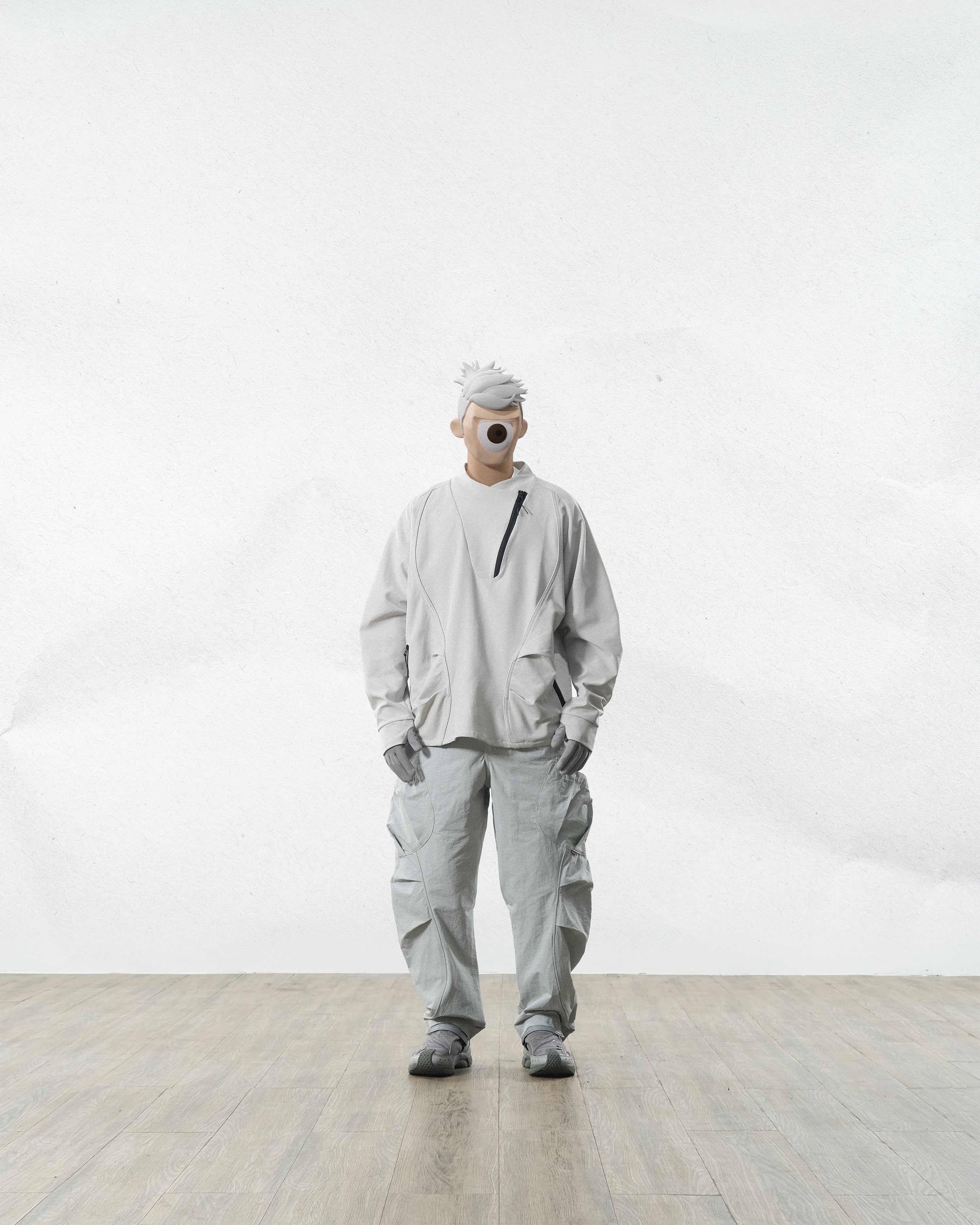 Capsule 01 / CST-120  ARC Zip Sweater  (Bright Grey)