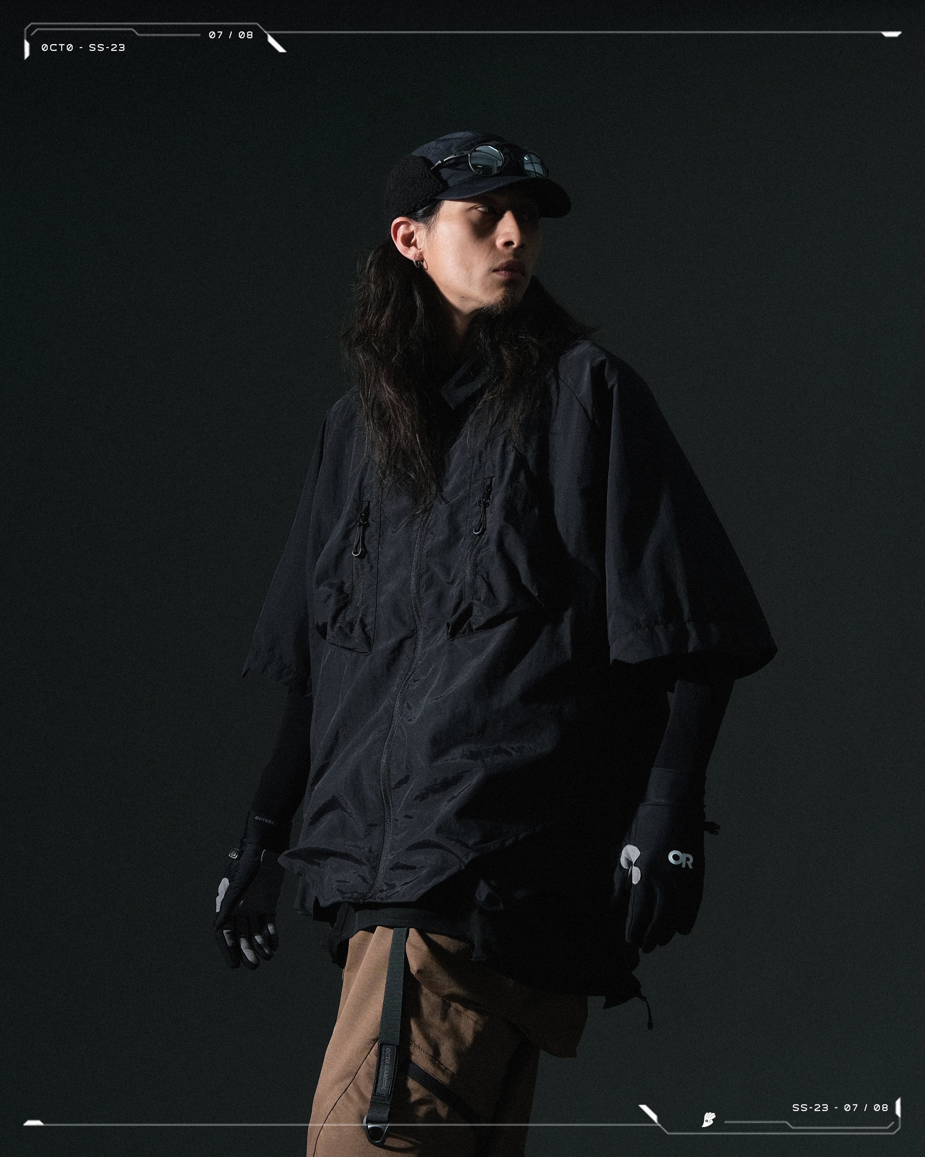 SS23 / 07 — T23-070 2 in 1 Vest Shirt (Black)