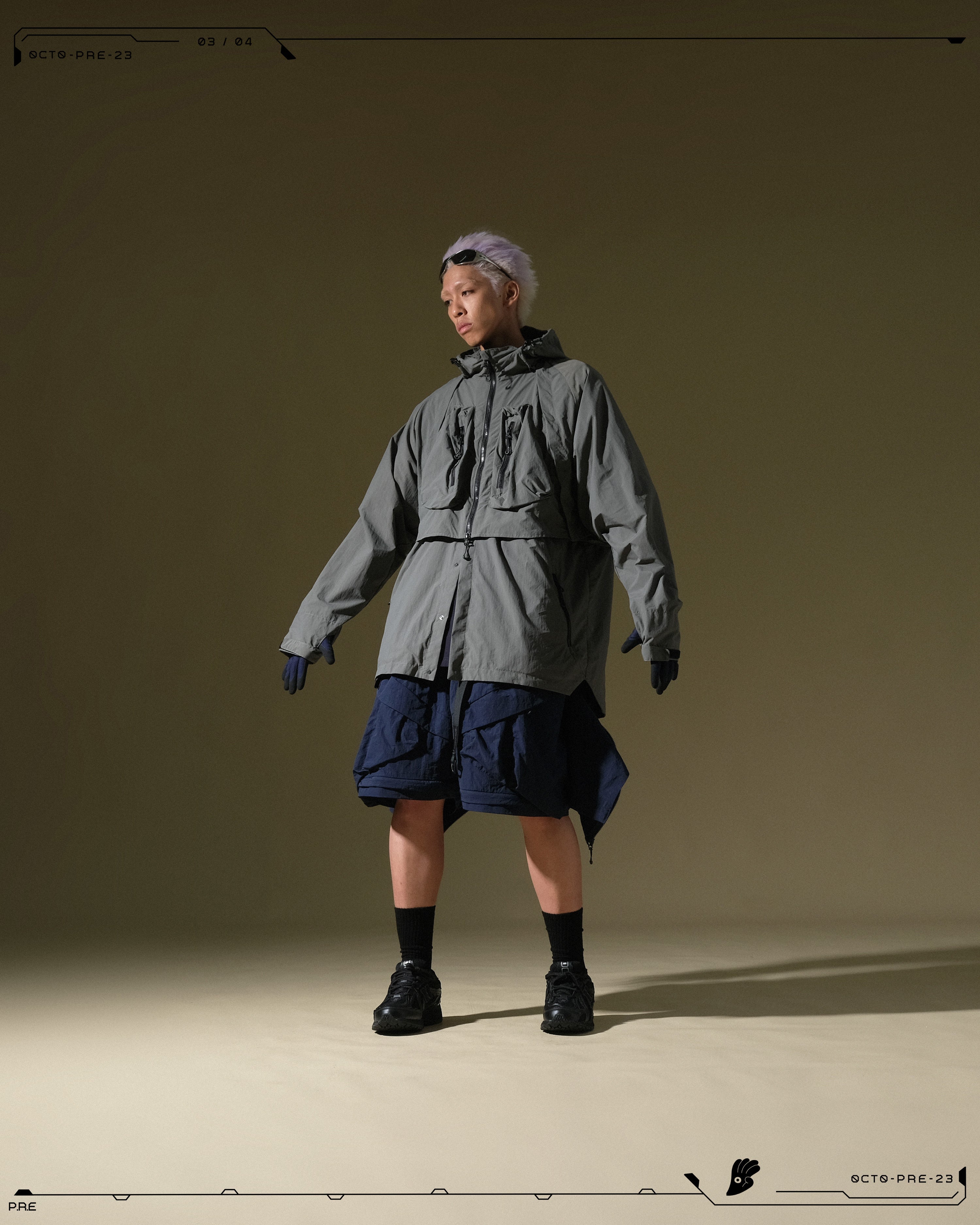PRE - SEASON  — PJ23-013 Versatile Triple Form Jacket  (Grey)