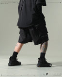 S24 / 02 — S-01  Radial Visor Shorts  (Black)