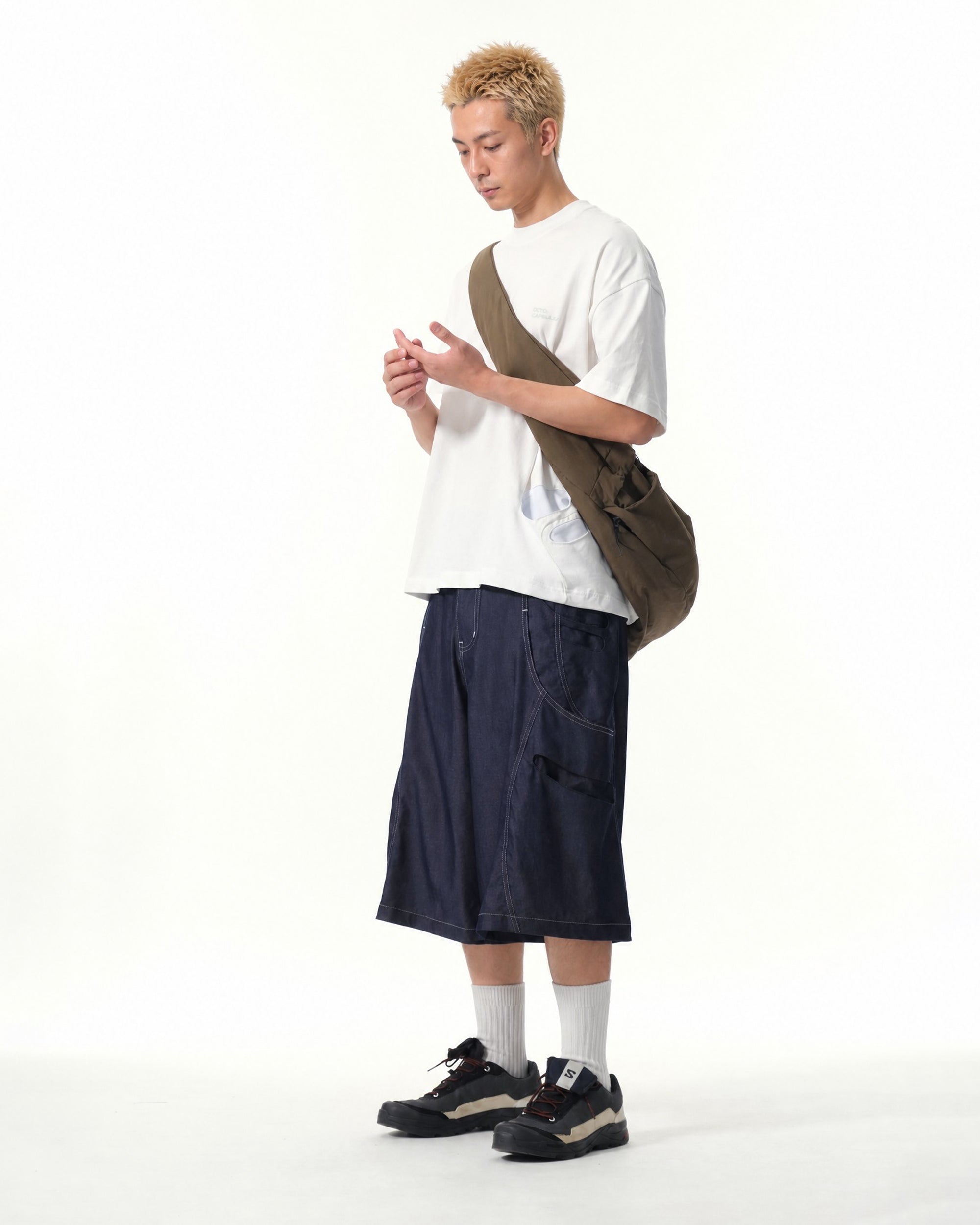 S26-C2-S / Offset Void Shorts (Navy)