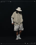 SS23 / 13 — T23-072 All-in-one Vest Shirt (Khaki)