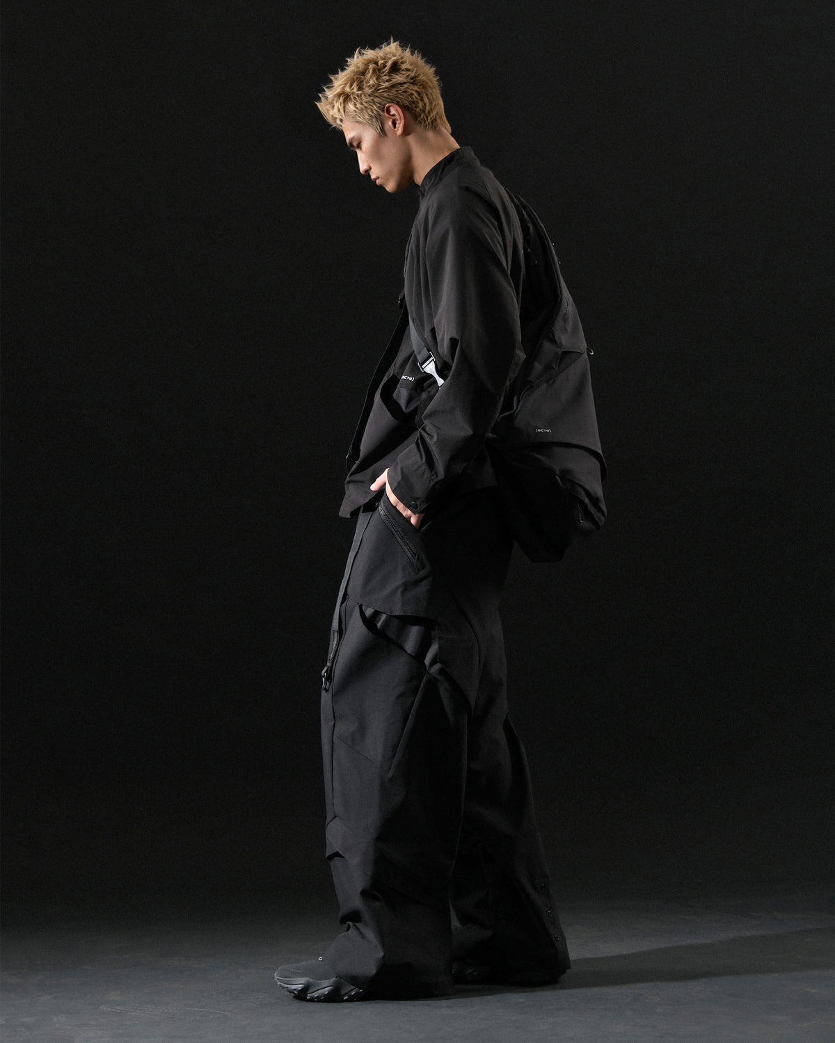 A26-S1-P / Visor Fold Panel Pants (Black)