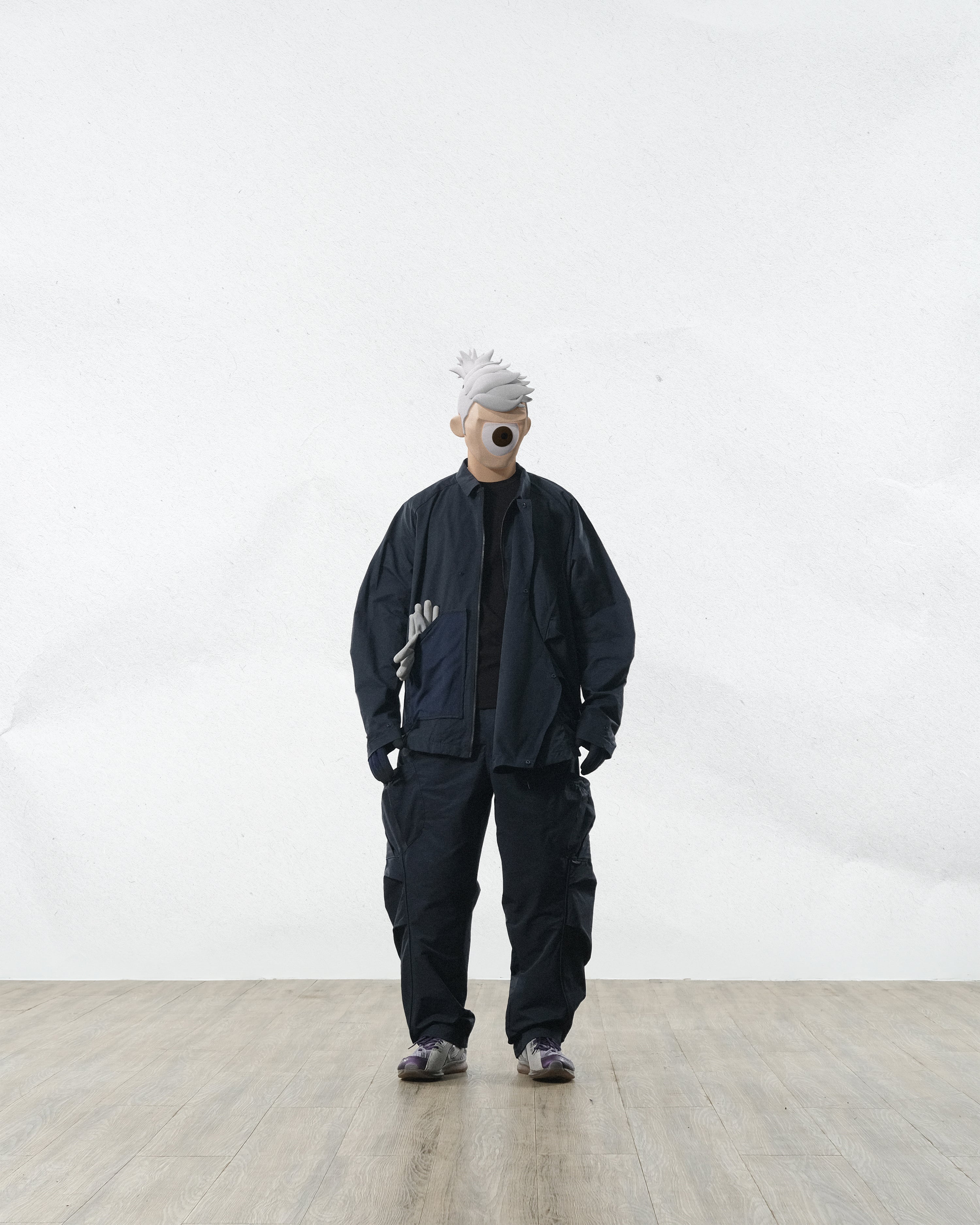 Capsule 01 / CST-121 ARC Diagonal Shirt  (Navy)