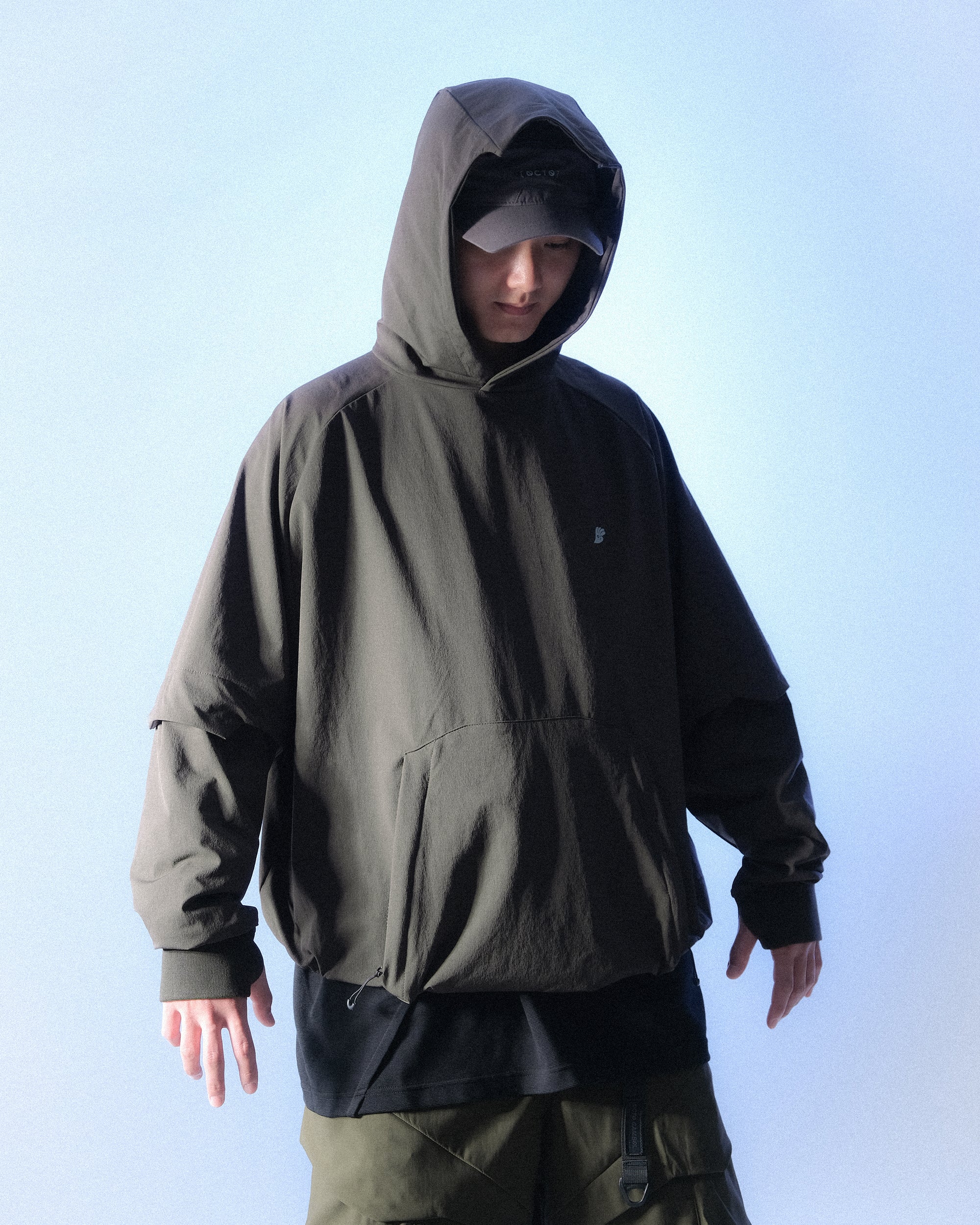 S1 A24-H-01 PixelPulse Visor Hoodies (Green)
