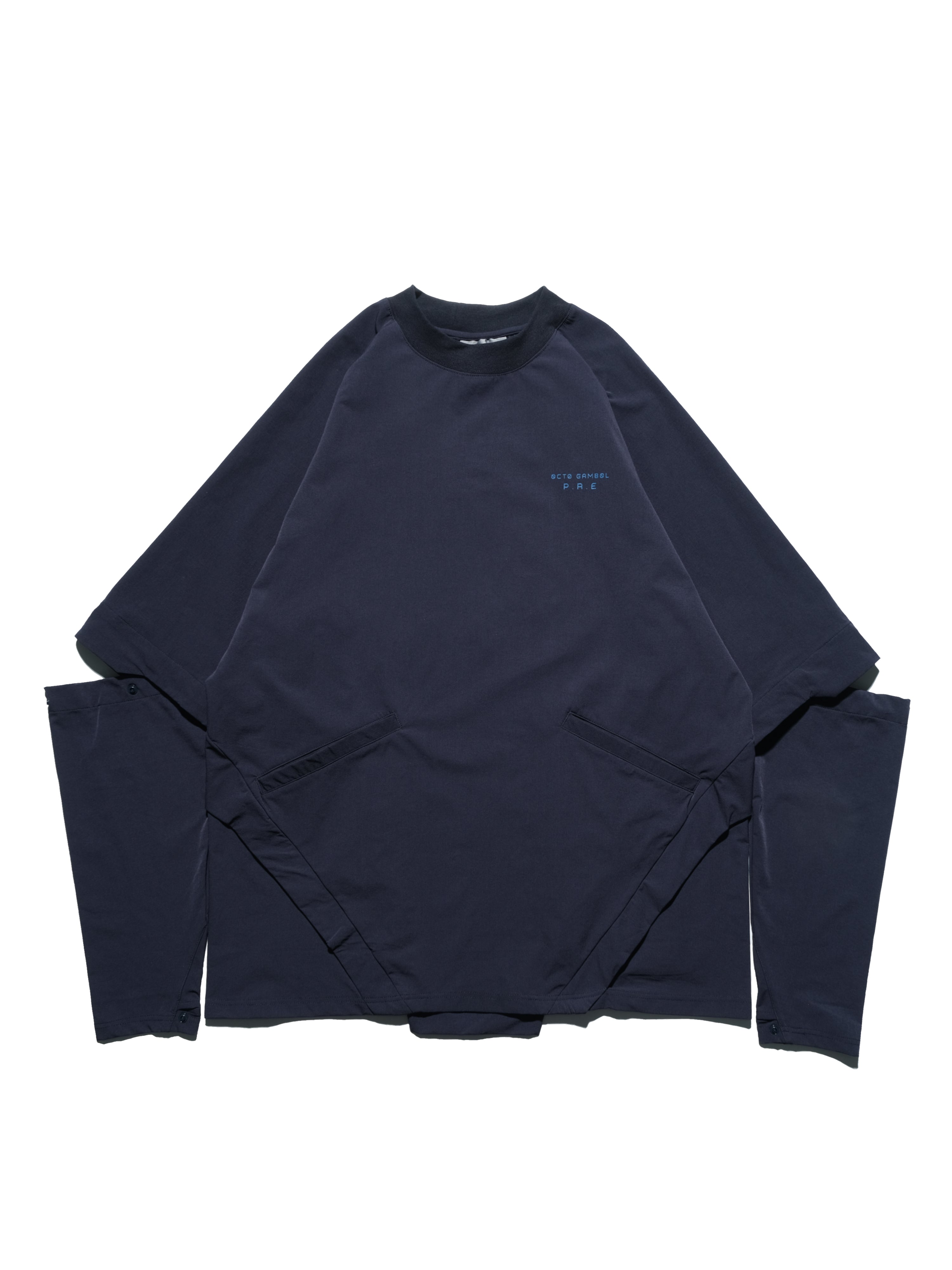 PRE - SEASON  — PT23-011 Detachable Sleeves T-shirt  (Navy)