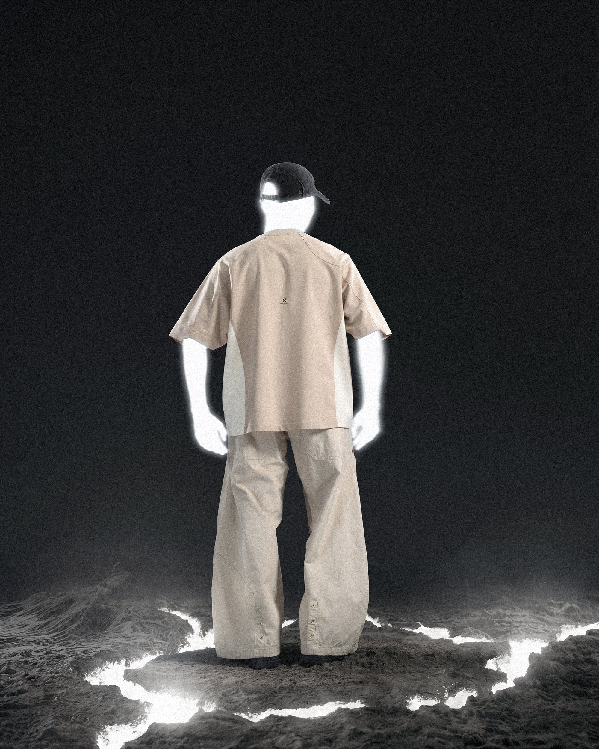 S26-PR-T2 / Panelled Light Tee (Sand)