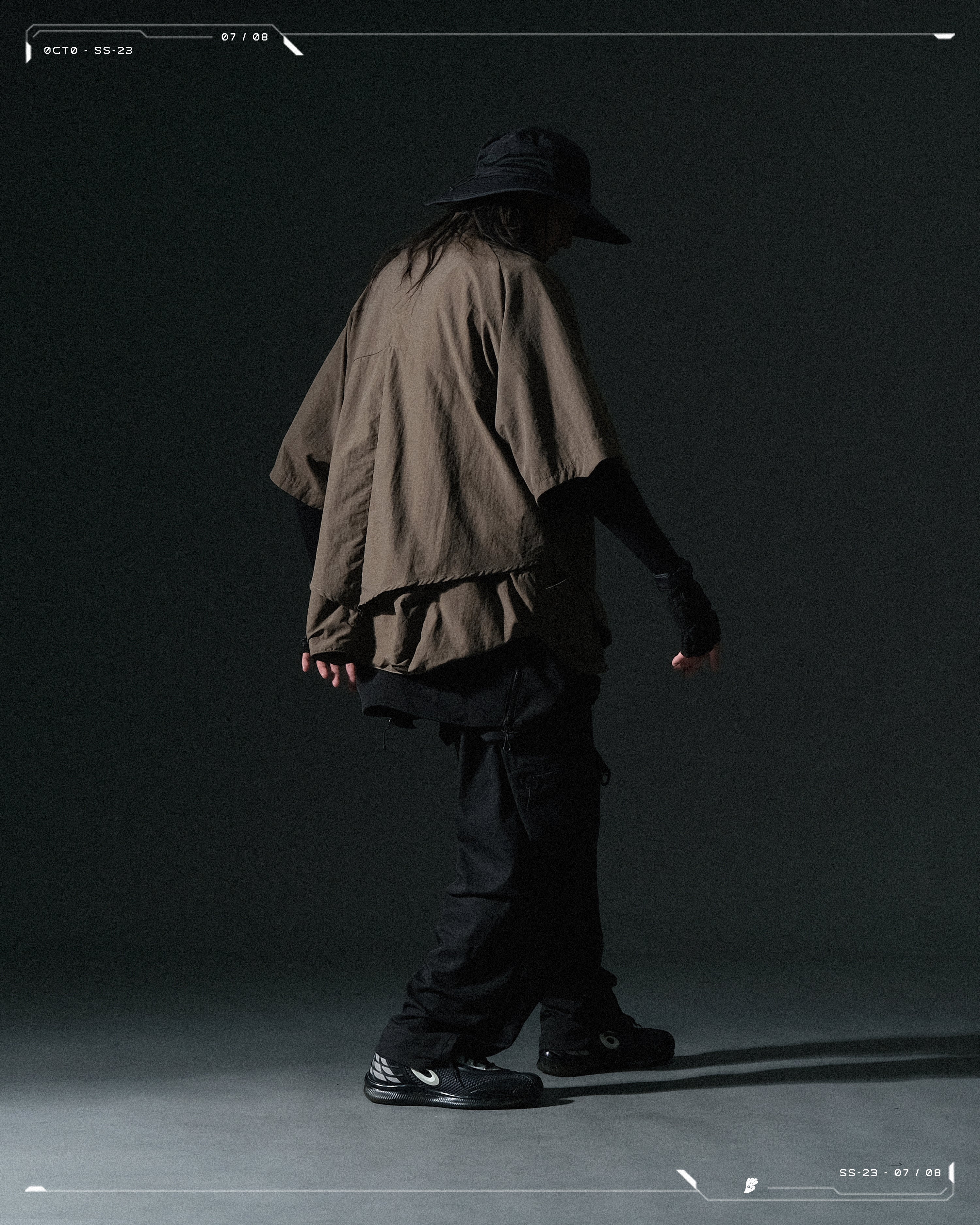 SS23 / 07 — T23-070 2 in 1 Vest Shirt (Brown)