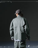 AW23 / 06 —J23-027  Trapezoidal Visor Coach Jacket (Sage Green)