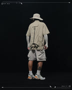 SS23 / 13 — T23-072 All-in-one Vest Shirt (Khaki)