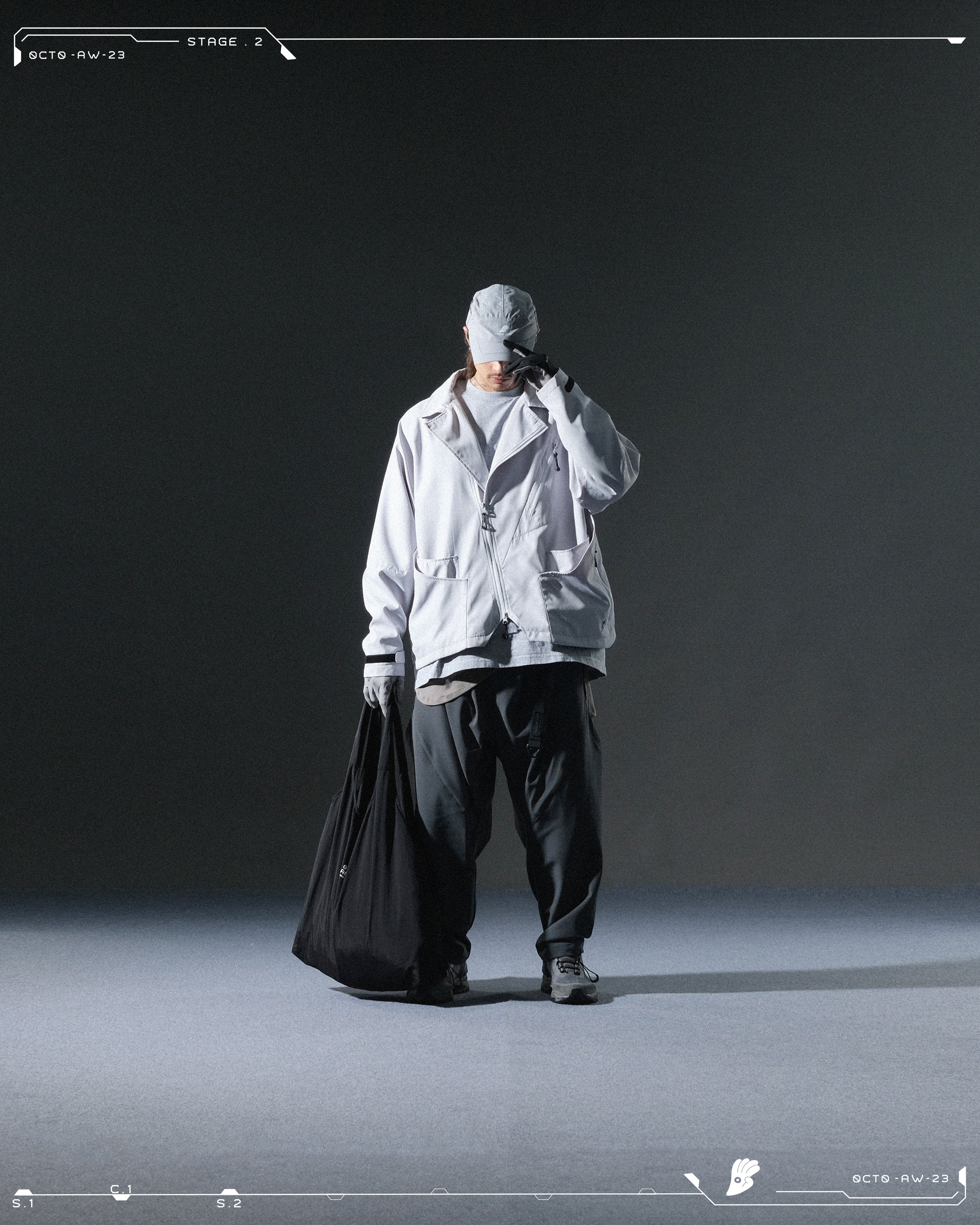AW23 / 05 —  P23-131  Dexterous Orb Pants  (Dark Grey)