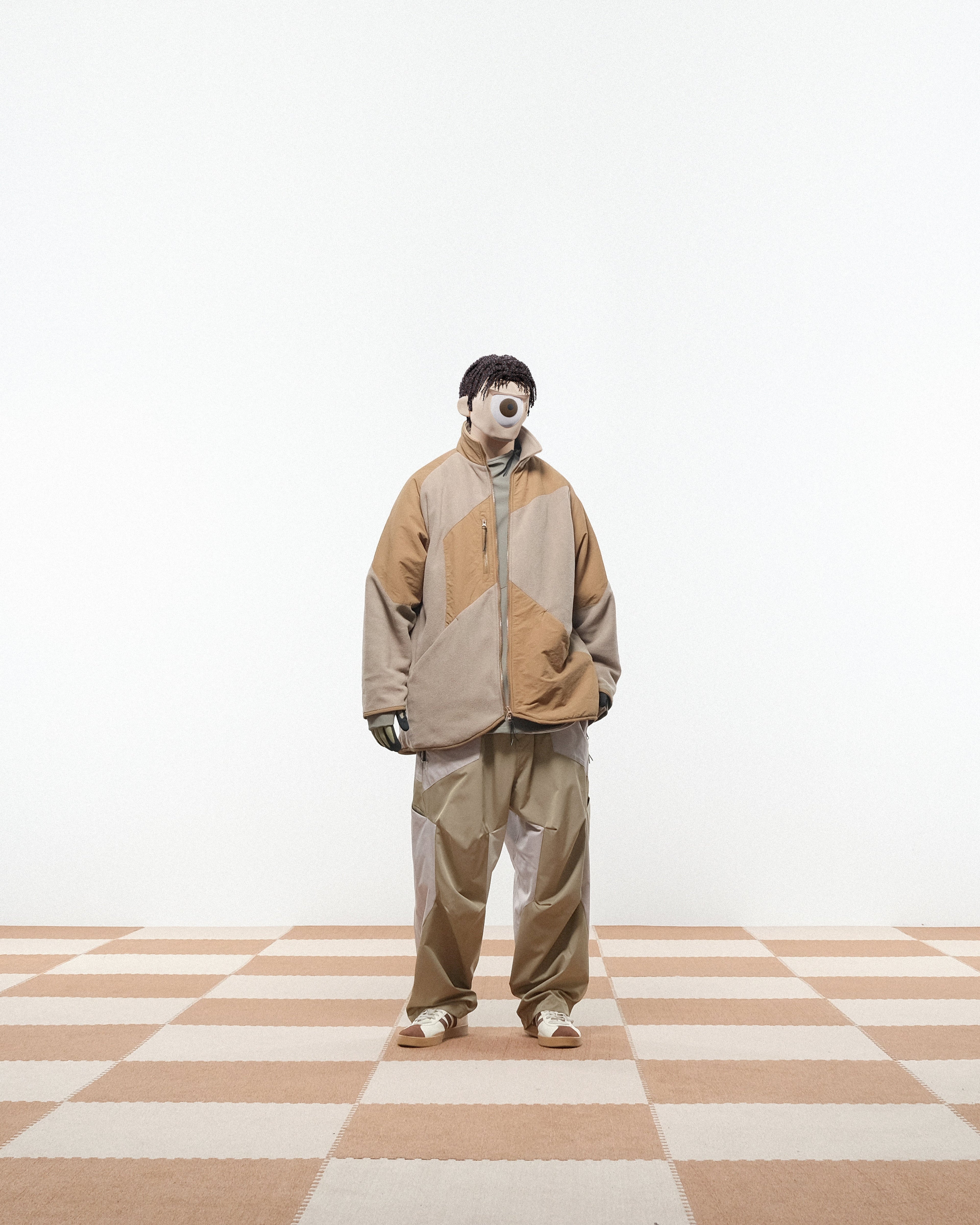 Capsule 02 / CSJ-006 Discrete Fleece Jacket  (Sand)