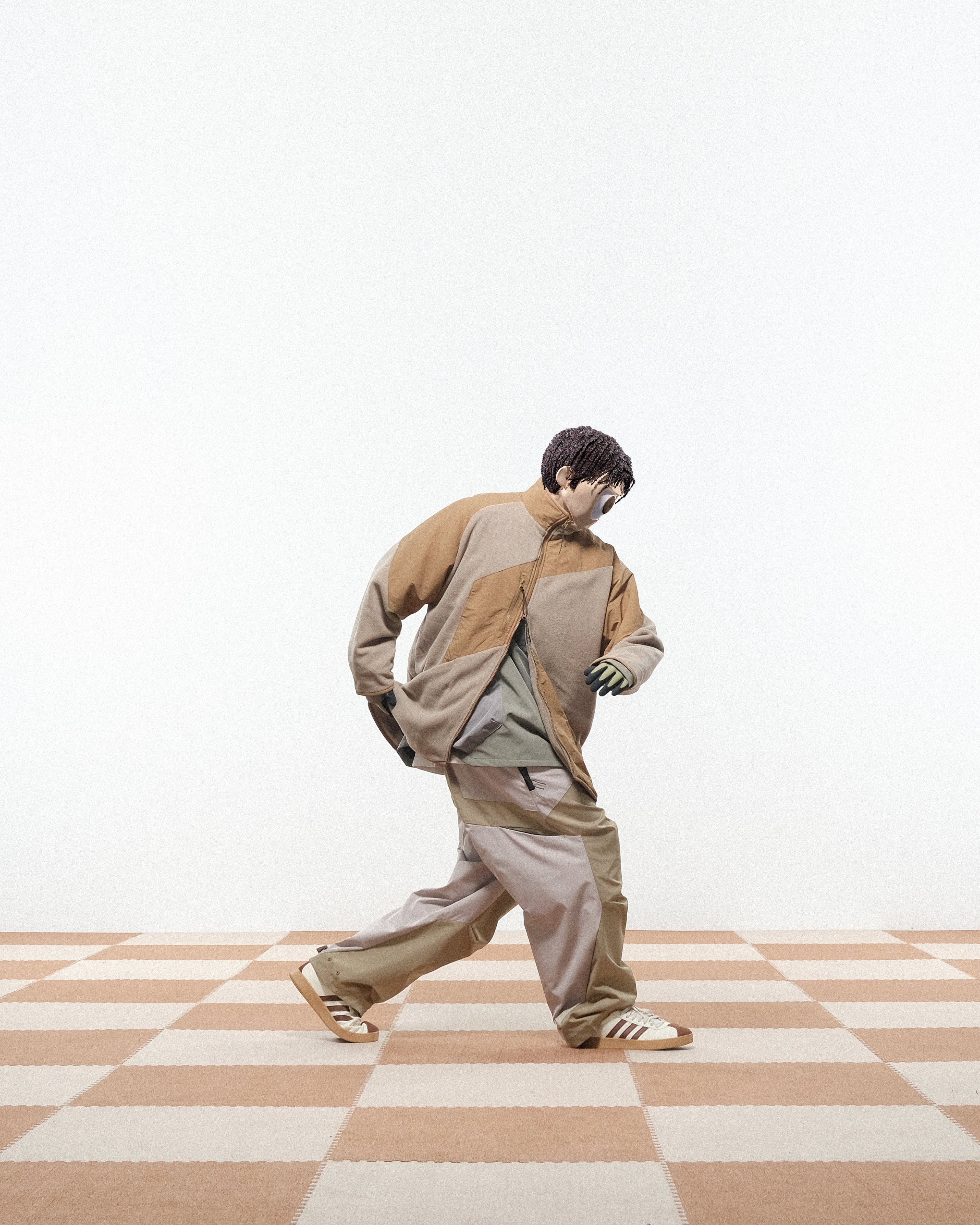 Capsule 02 / CSJ-006 Discrete Fleece Jacket  (Sand)
