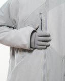 Capsule 02 / CSJ-006 Discrete Fleece Jacket  (Bright Grey)