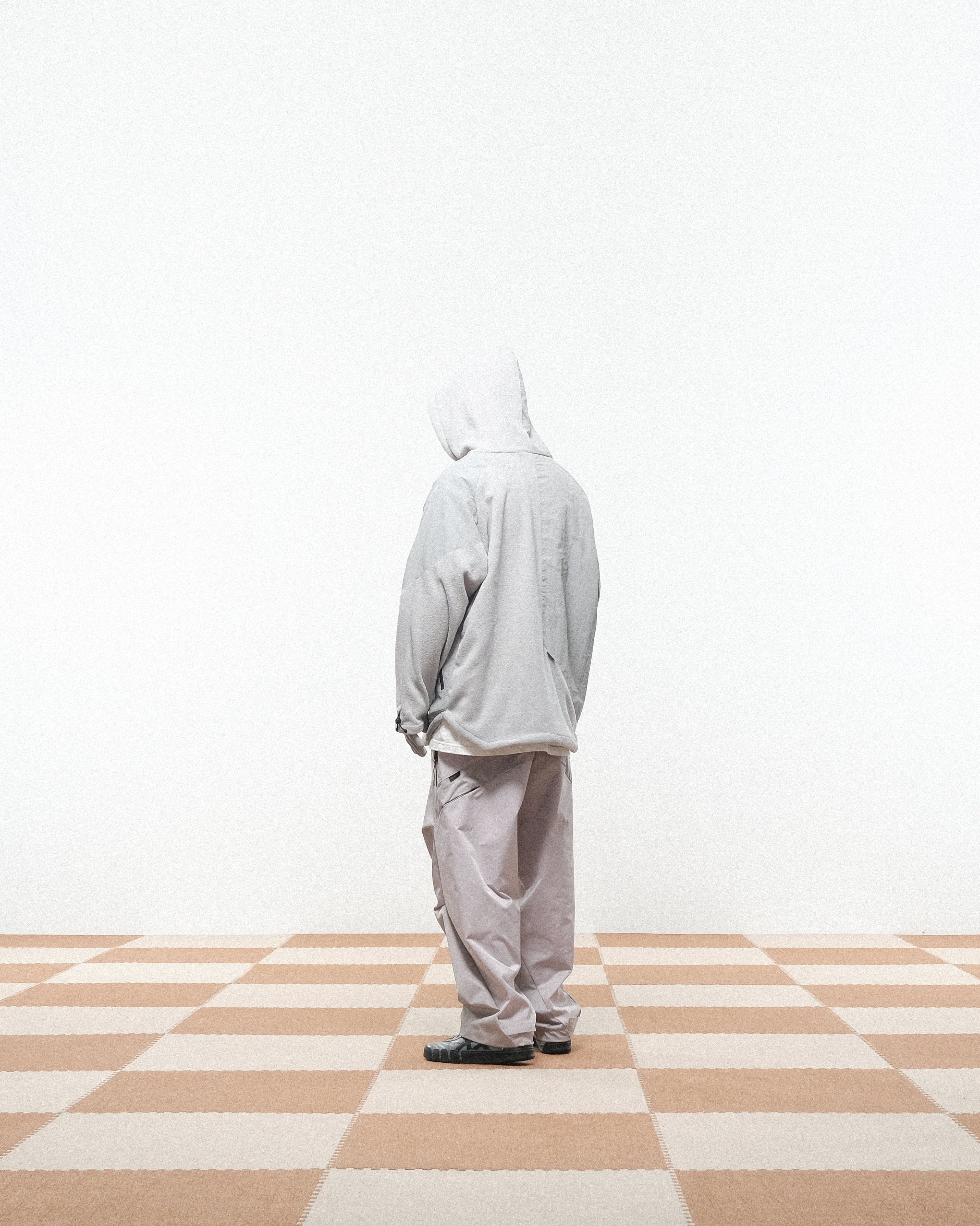 Capsule 02 / CST-123 Discrete Nylon Hoodies (Bright Grey)
