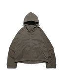 C2/ A25-C02-J Shifted Layered Jacket (Brown)