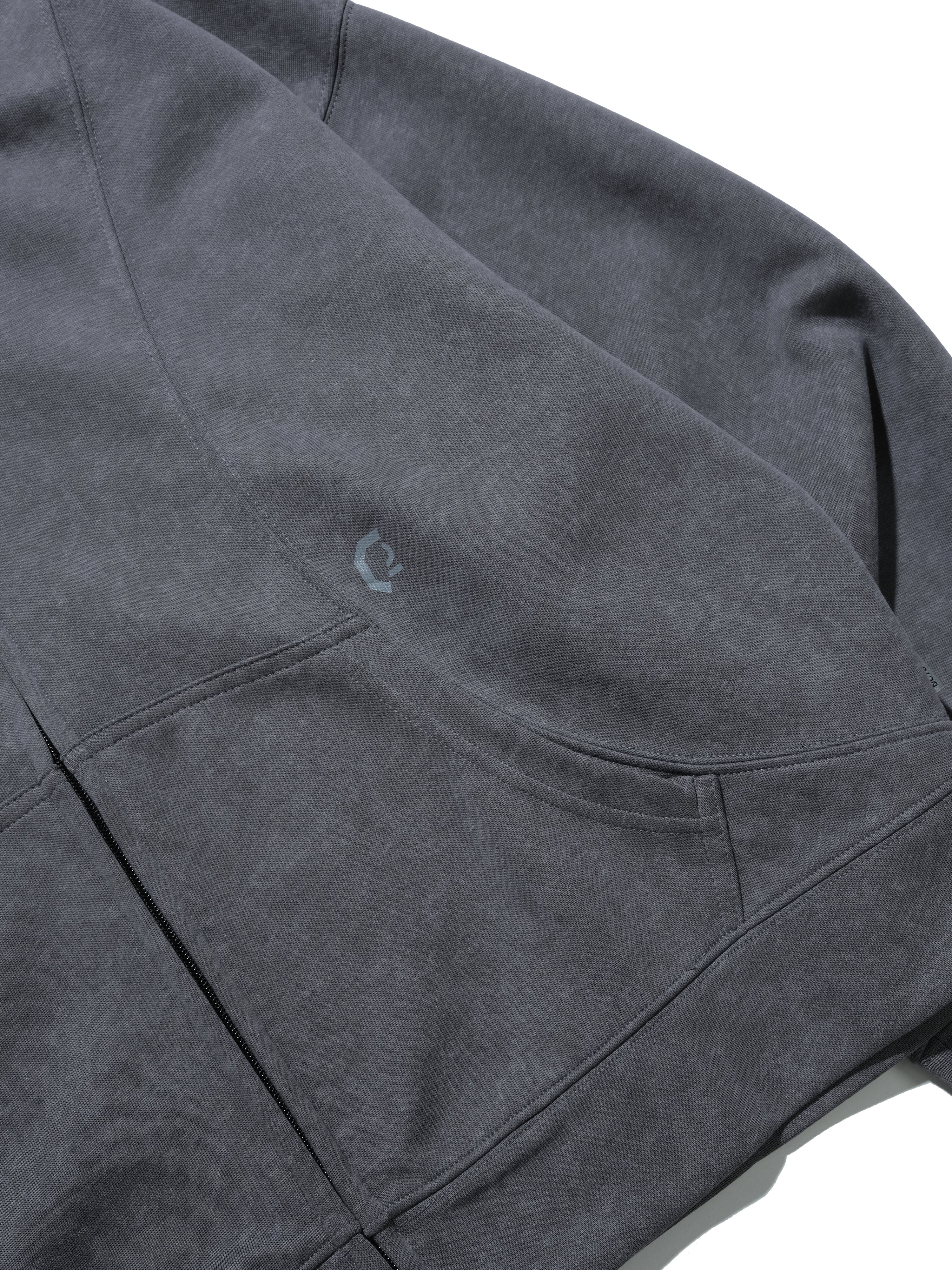 A25-OI-H OCTO X IONISM Strata Zip-up (Grey)
