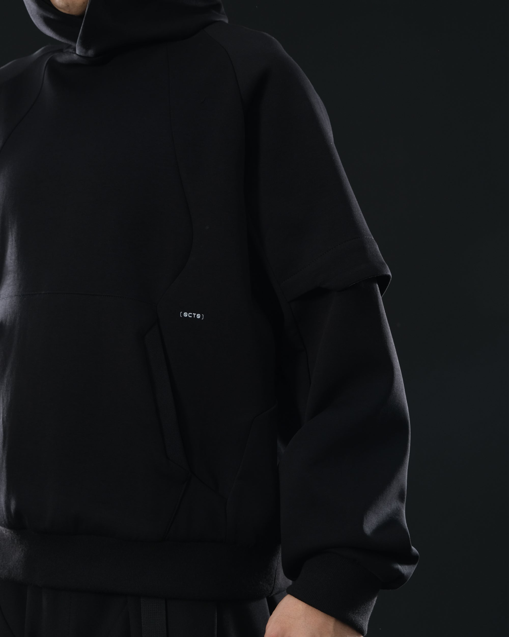S1/ A25-H-01 Visor Hoodie (Black)