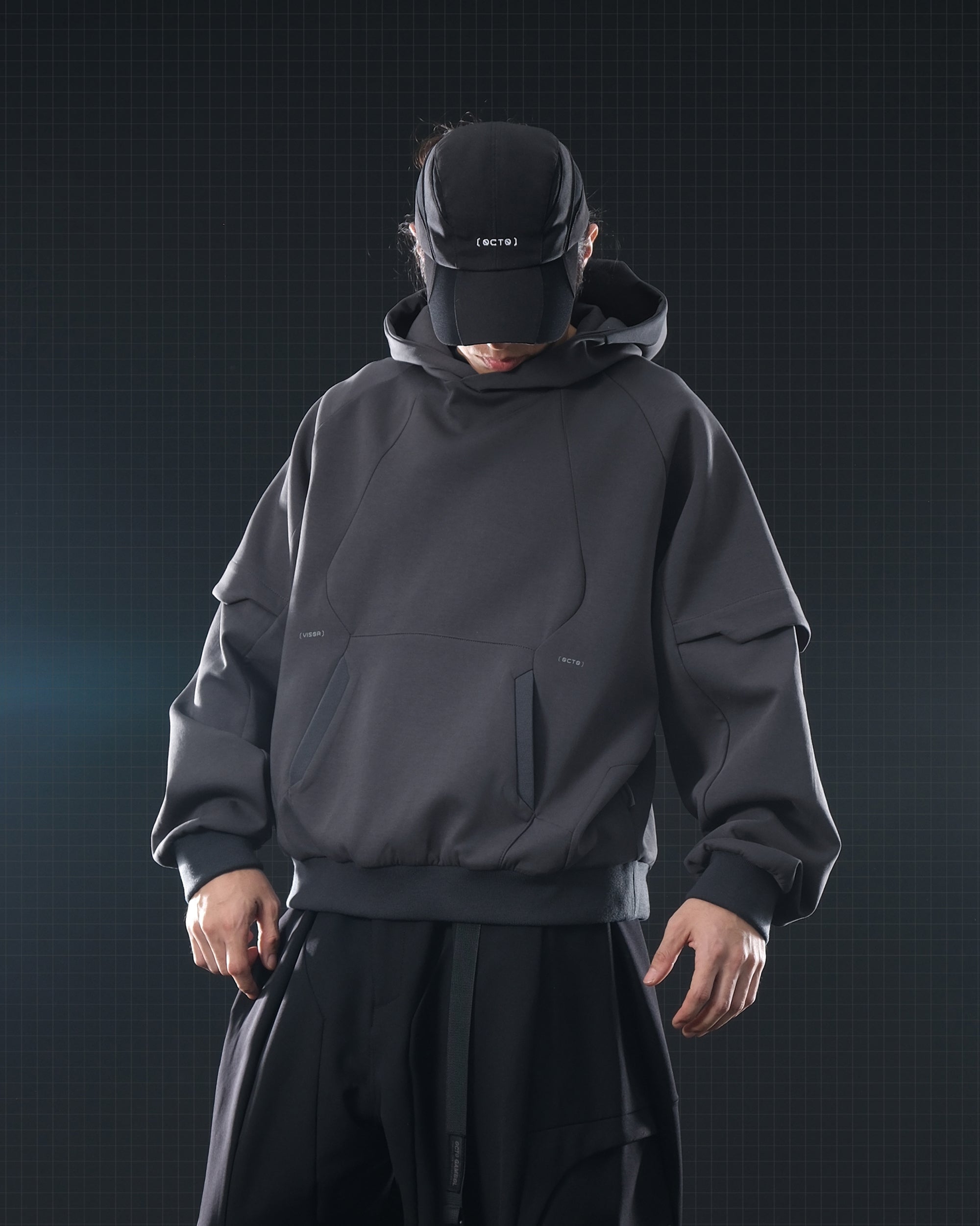 S1/ A25-H-01 Visor Hoodie (Grey)