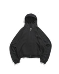 A26-PR-Z / Arc Seam Zip Hoodie (Black)