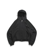 A26-PR-Z / Arc Seam Zip Hoodie (Black)