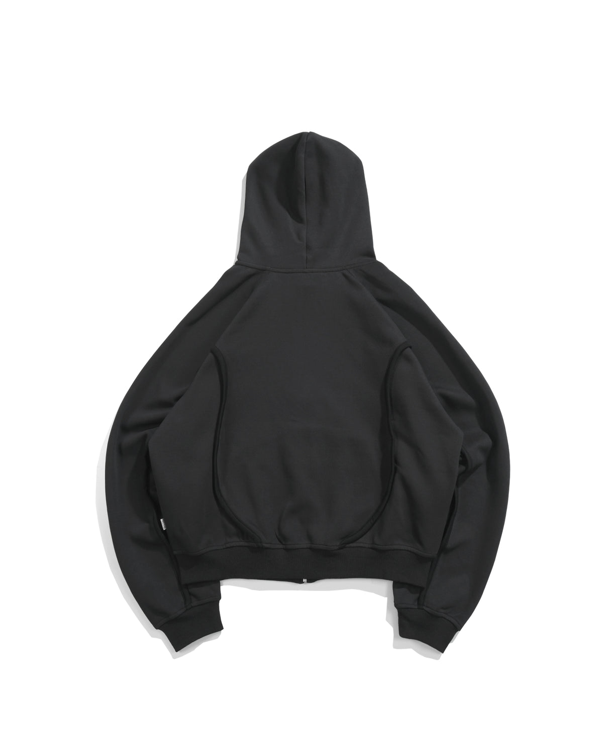 A26-PR-Z / Arc Seam Zip Hoodie (Black)