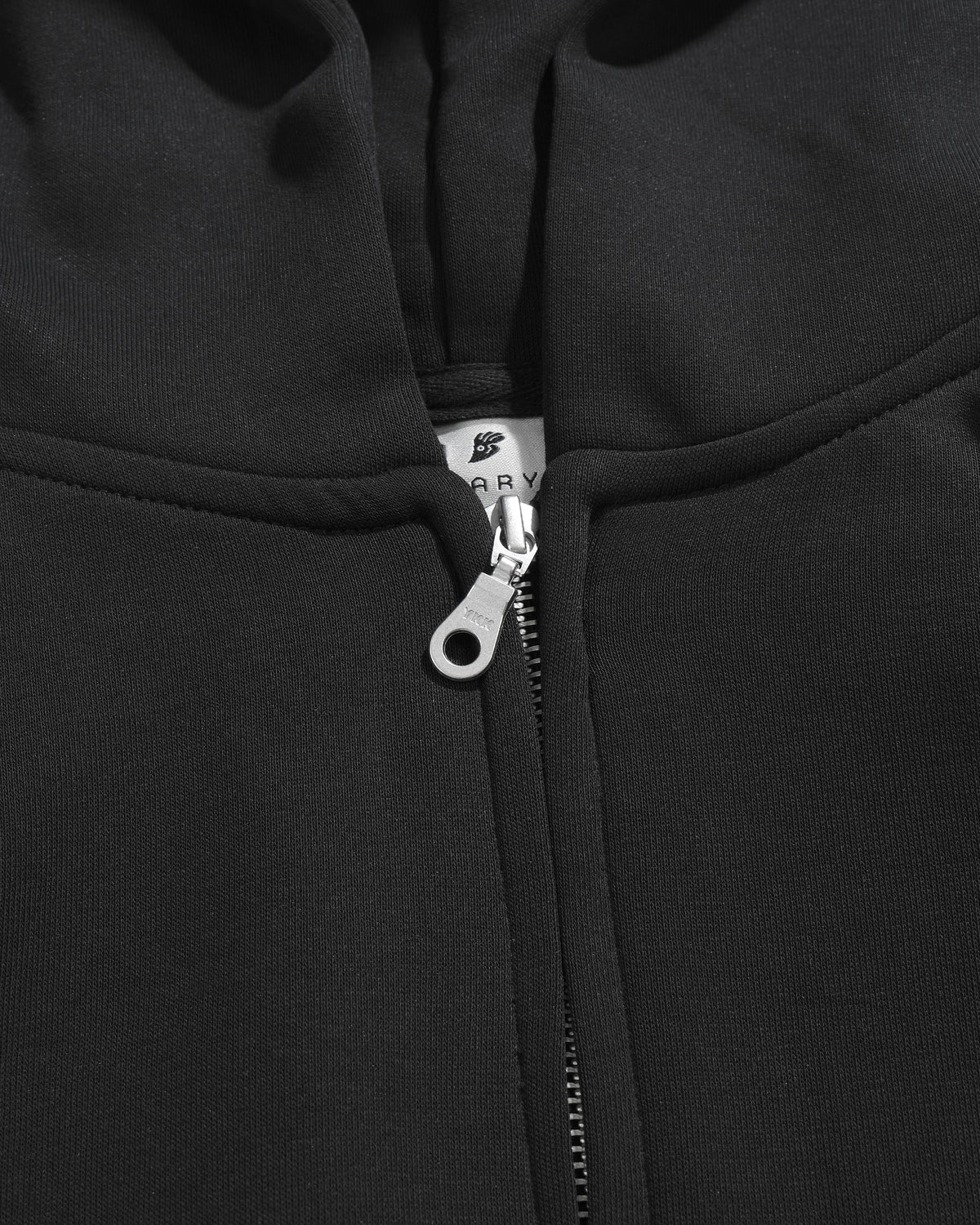 A26-PR-Z / Arc Seam Zip Hoodie (Black)