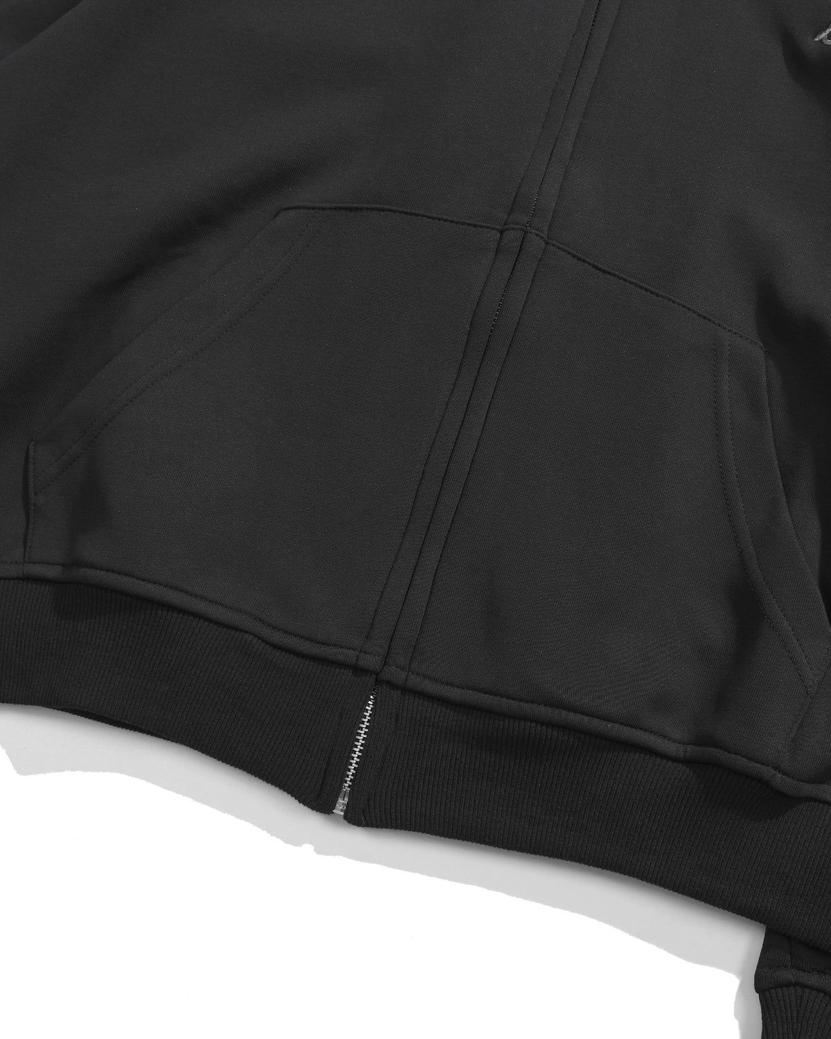A26-PR-Z / Arc Seam Zip Hoodie (Black)