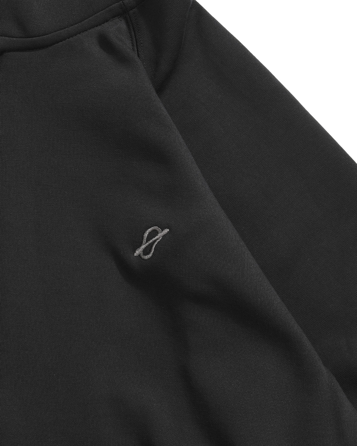 A26-PR-Z / Arc Seam Zip Hoodie (Black)