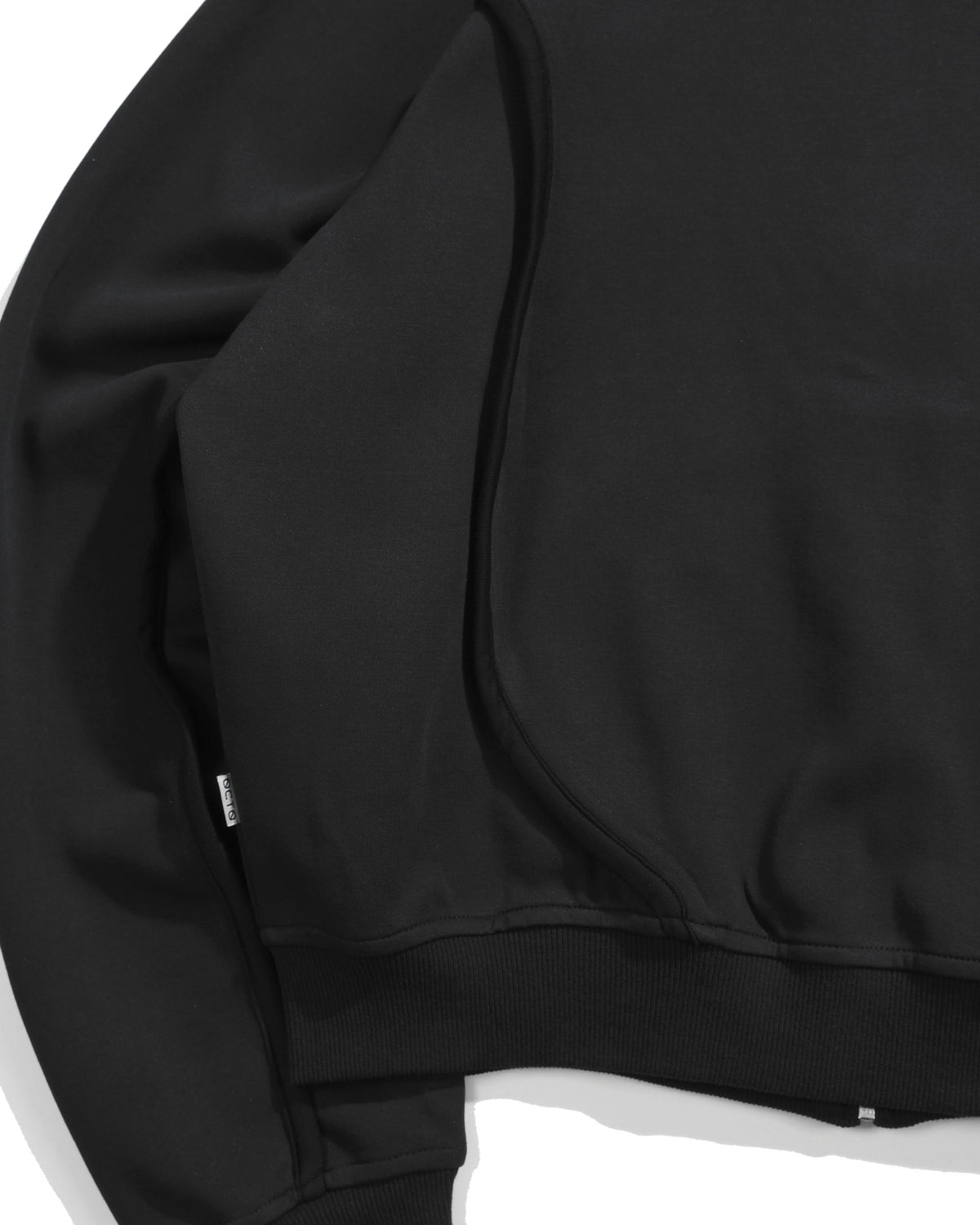 A26-PR-Z / Arc Seam Zip Hoodie (Black)