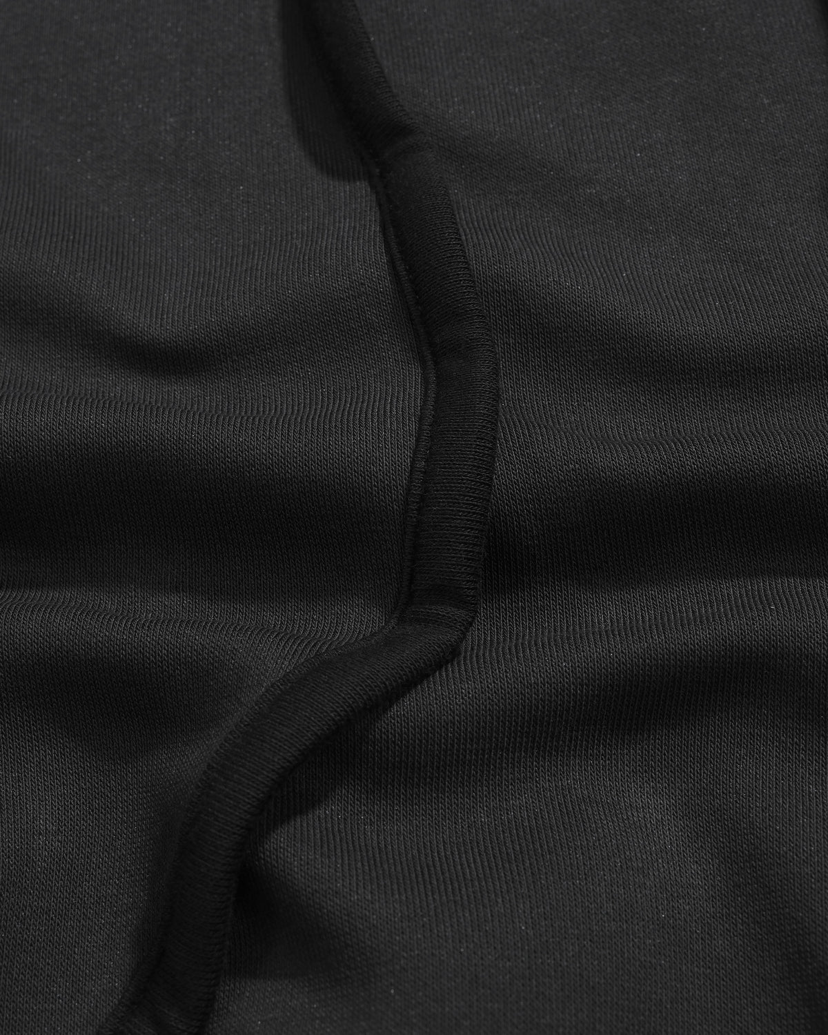 A26-PR-Z / Arc Seam Zip Hoodie (Black)