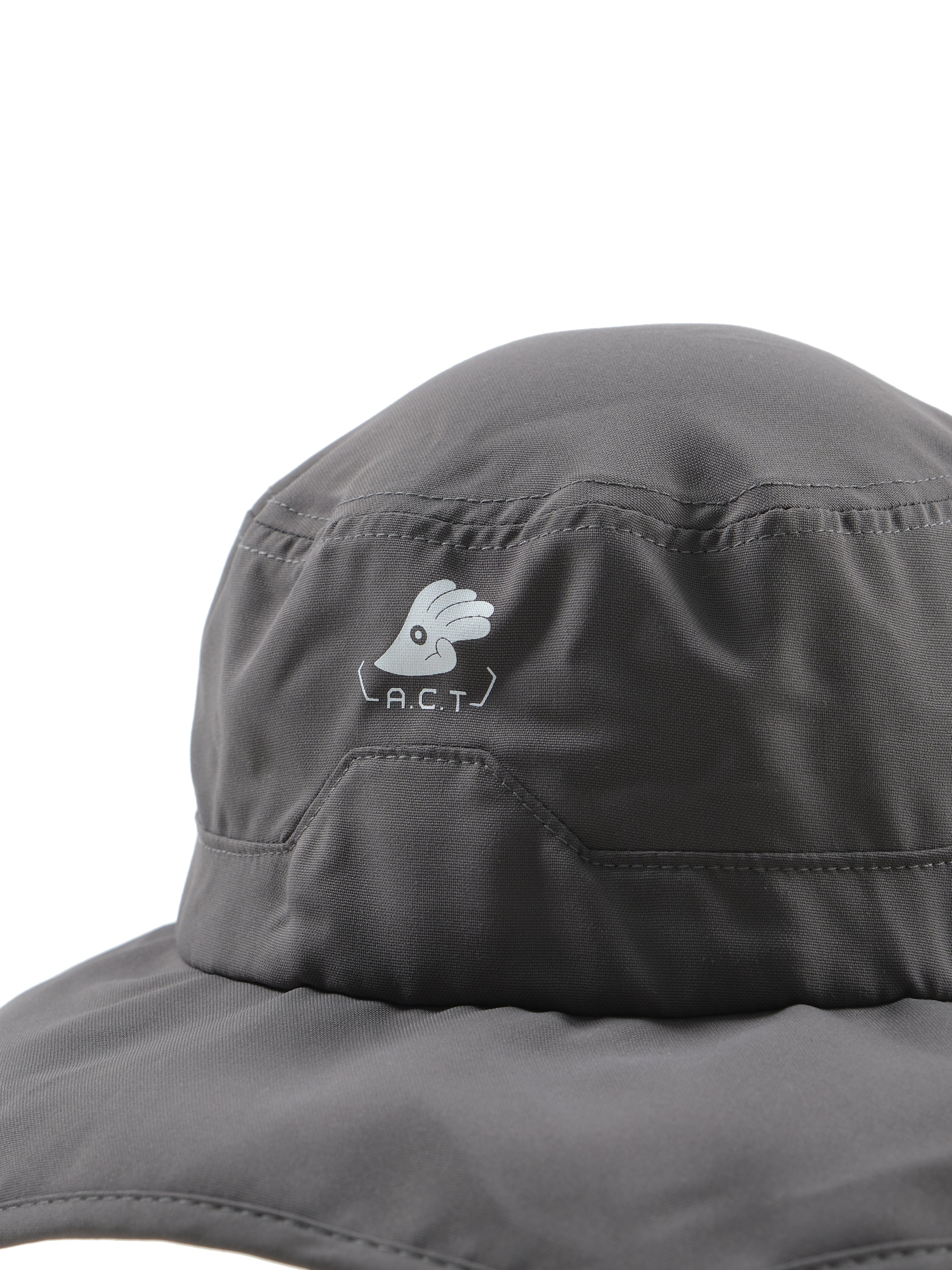 S24 / AH-05 (PP) A.C.T Octagon Bucket Hat (Dark Grey)