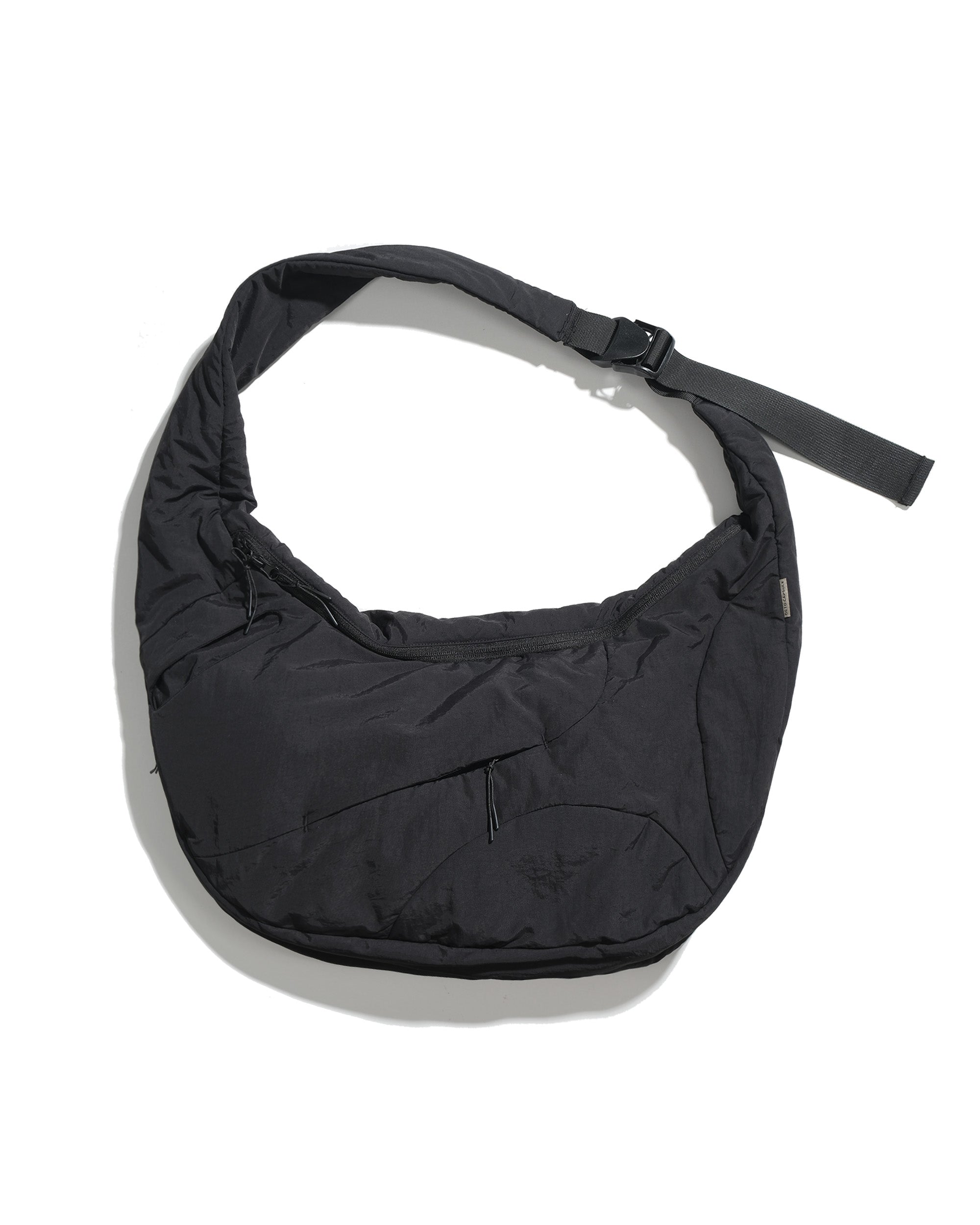 S26-C2-B / Offset Void Crescent Bag (Black)