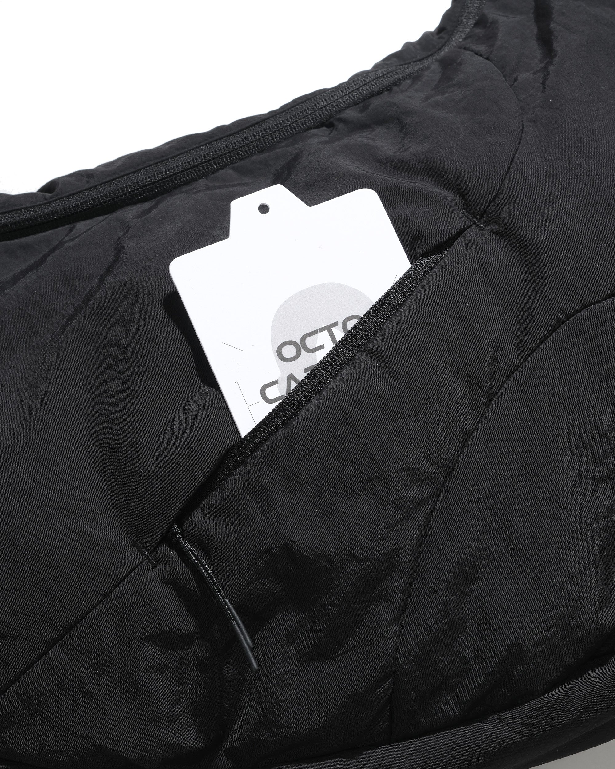 S26-C2-B / Offset Void Crescent Bag (Black)